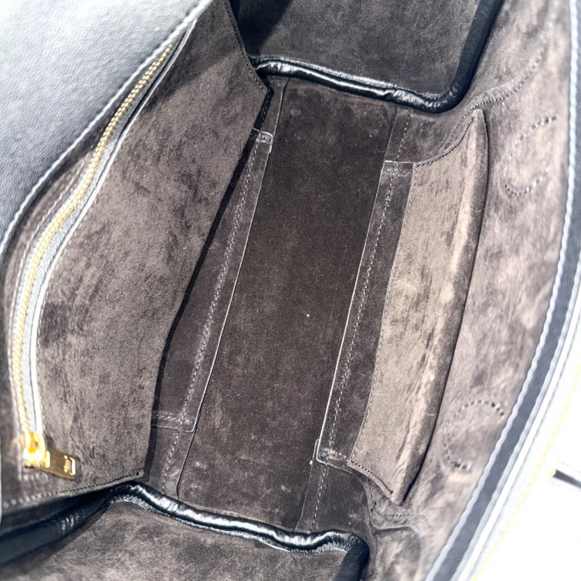 Celine Black Leather Handbag Shoulder Bag (Pre-Owned)