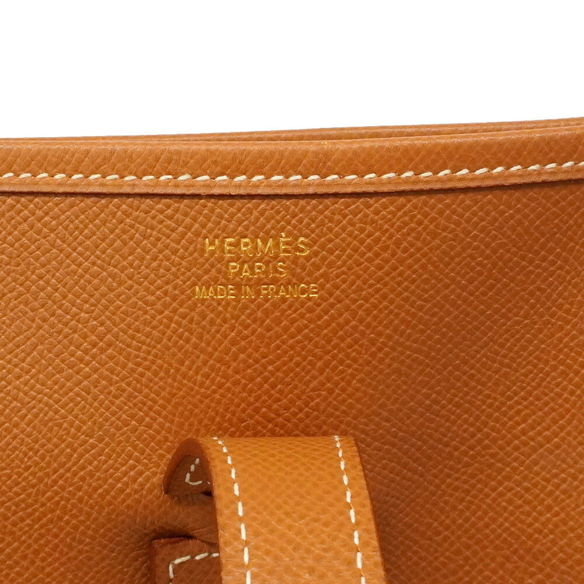 Hermes Gold Courchevel Leather Shoulder Bag (Pre-Owned)