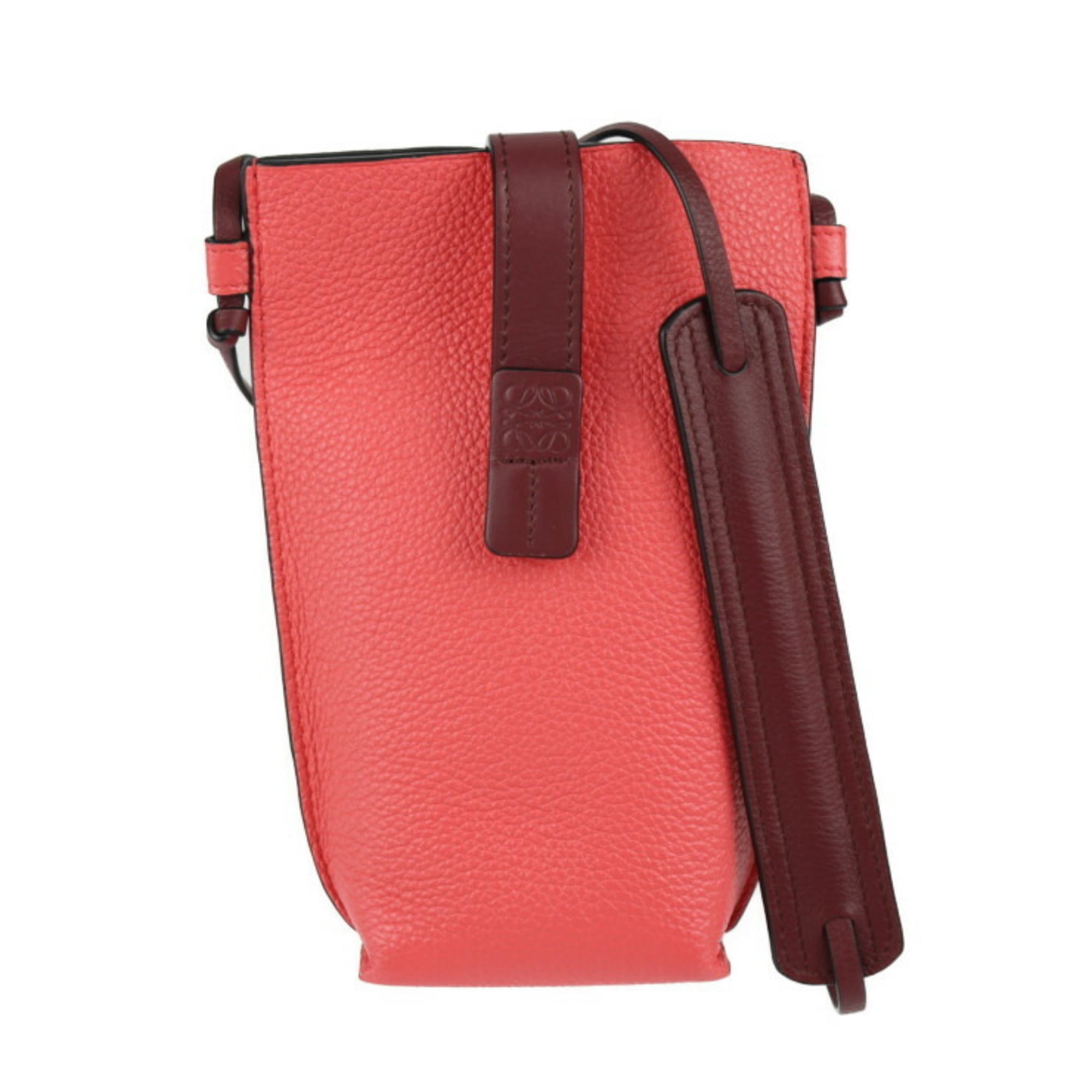 Loewe Pink Leather Pochette Shoulder Bag (Pre-Owned)