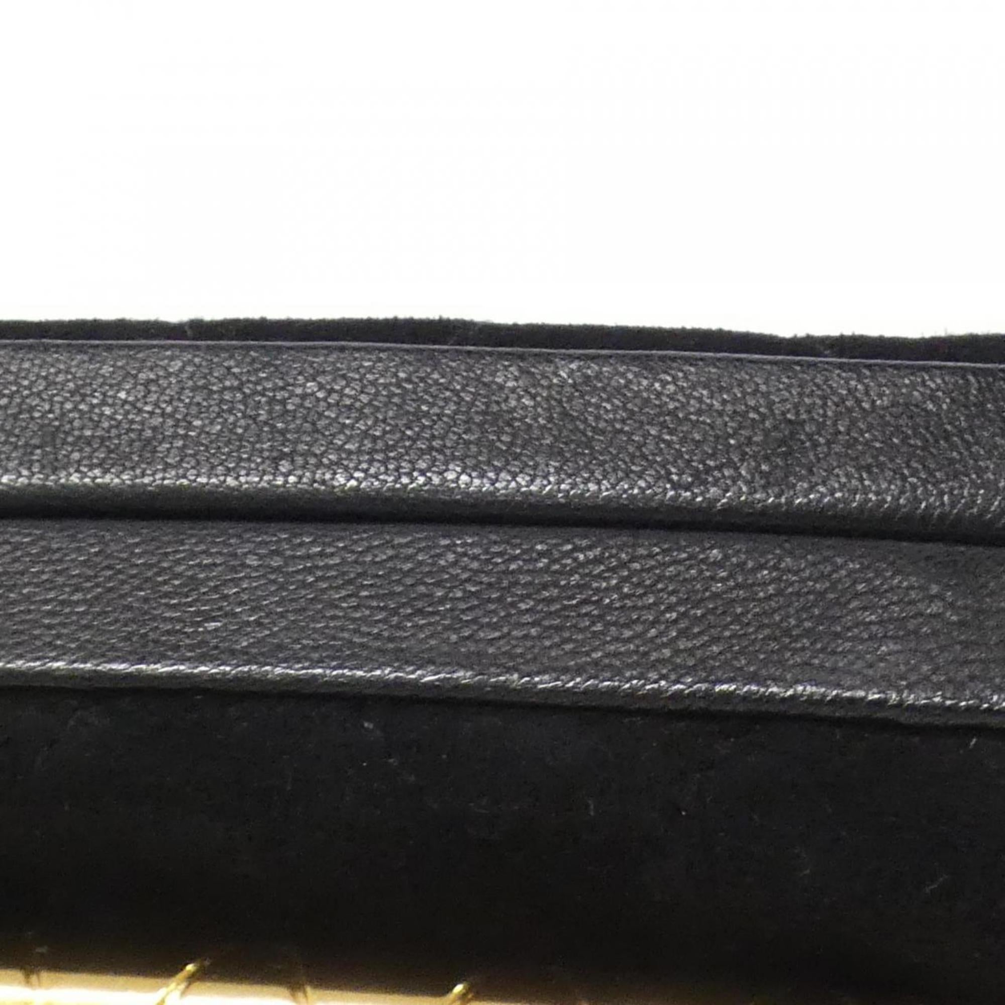 Chanel Black Suede Handbag (Pre-Owned)