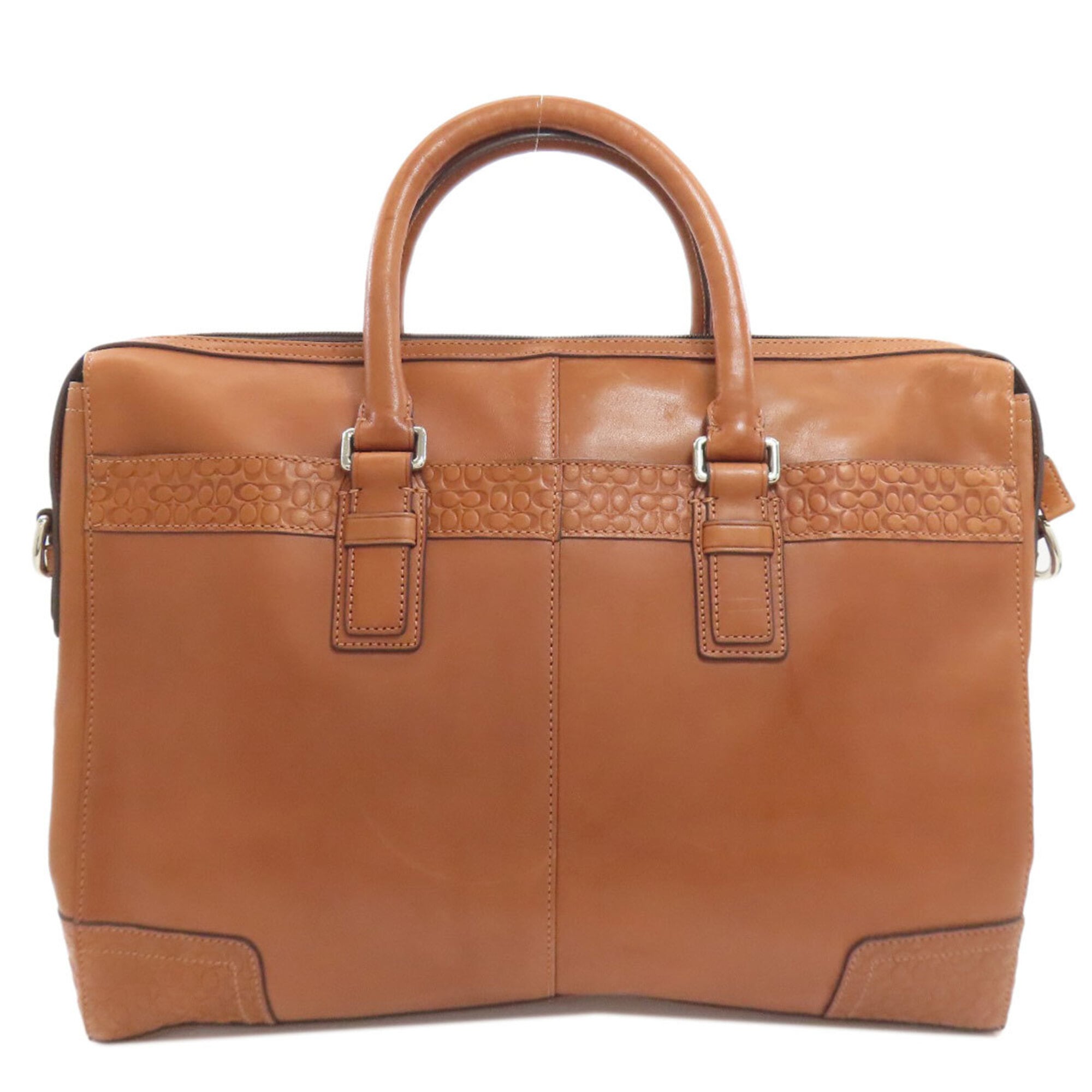 Coach Brown Leather Briefcase (Pre-Owned)