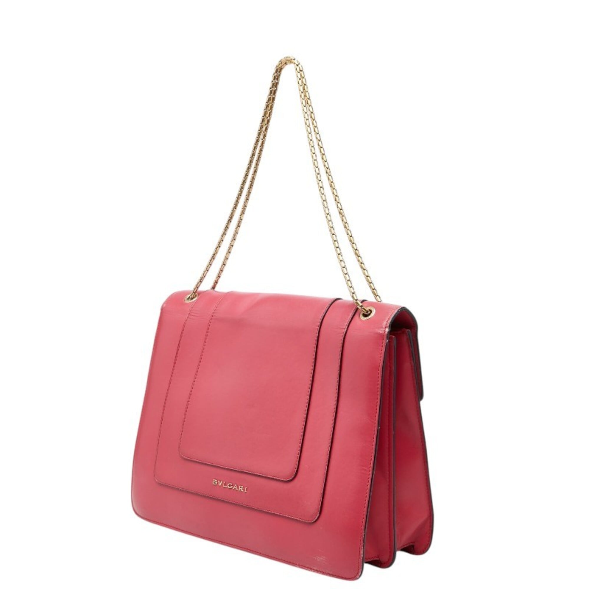 Bvlgari Pink Leather Handbag (Pre-Owned)
