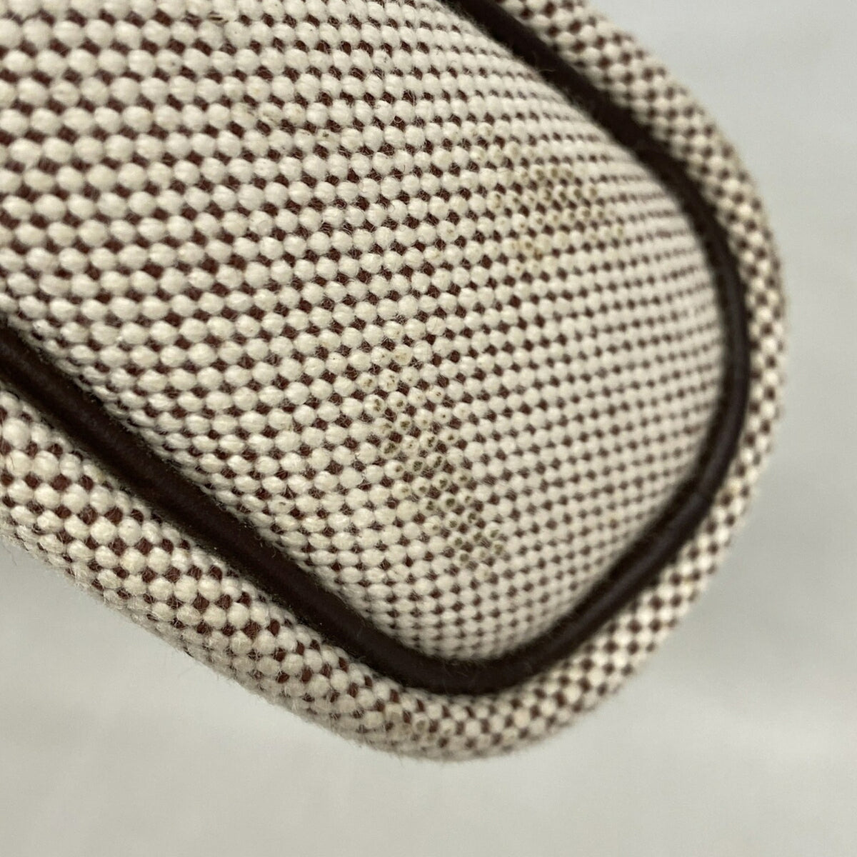 Hermes Brown Toile H Handbag (Pre-Owned)