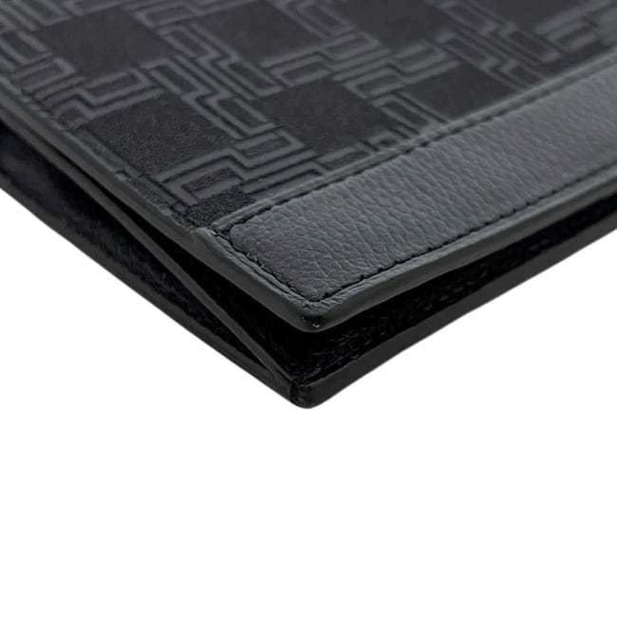 Dunhill Black Leather Long Wallet (Bi-Fold) (Pre-Owned)