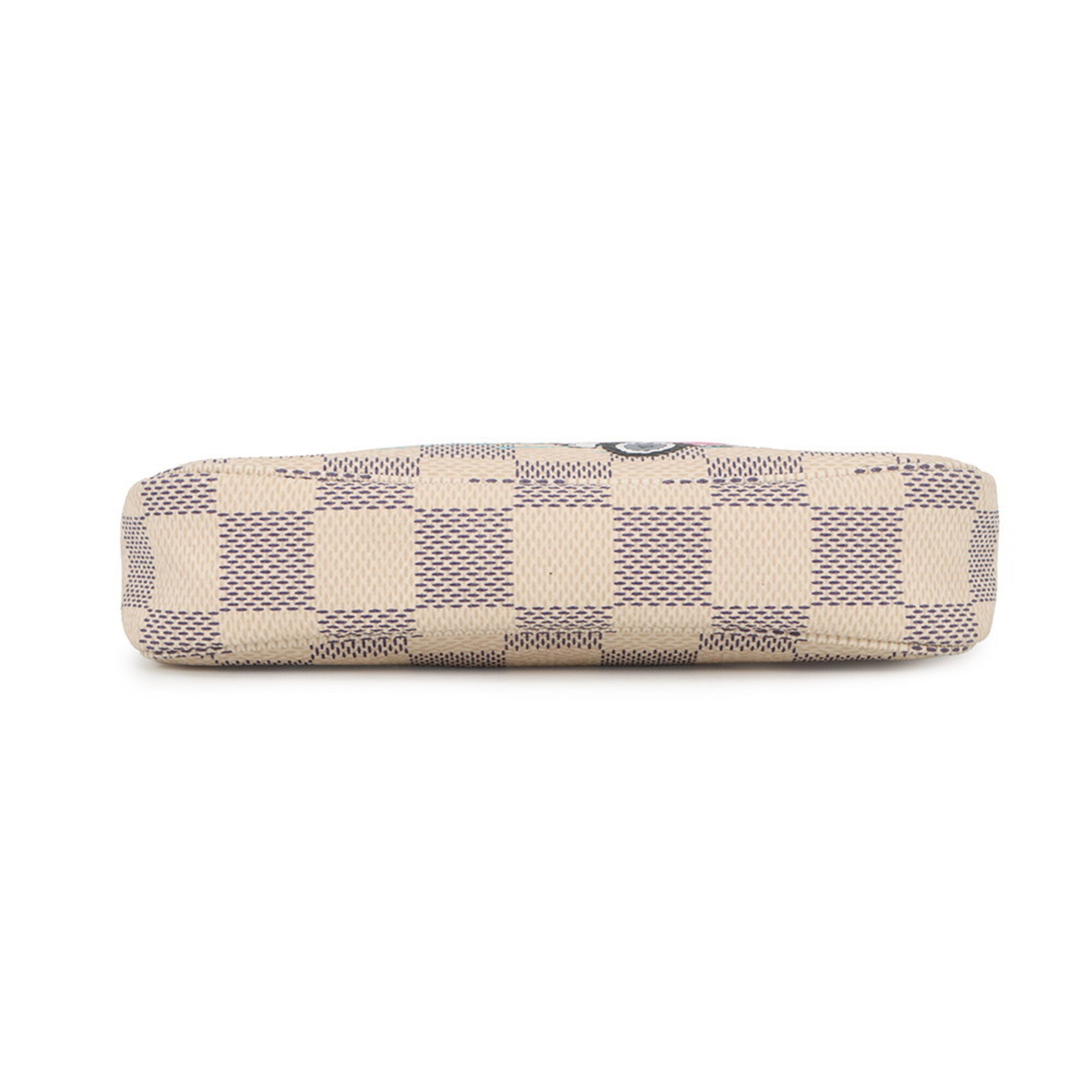 Louis Vuitton Damier Azur Pink Damier Azur Handbag Pochette (Pre-Owned)