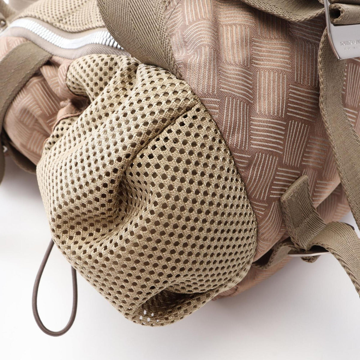 Bottega Veneta Brown Nylon Backpack (Pre-Owned)