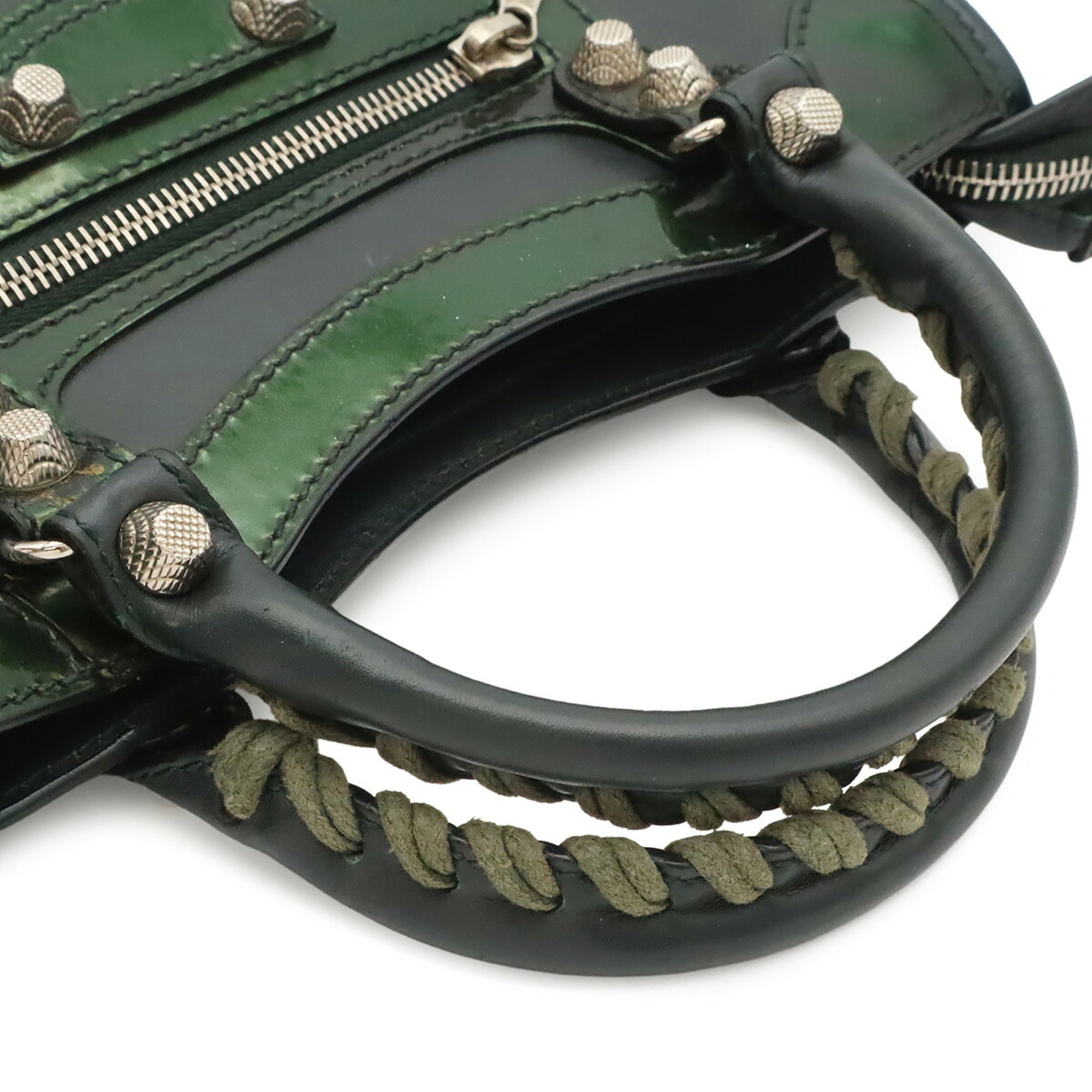 Balenciaga Dark Green Leather Handbag (Pre-Owned)