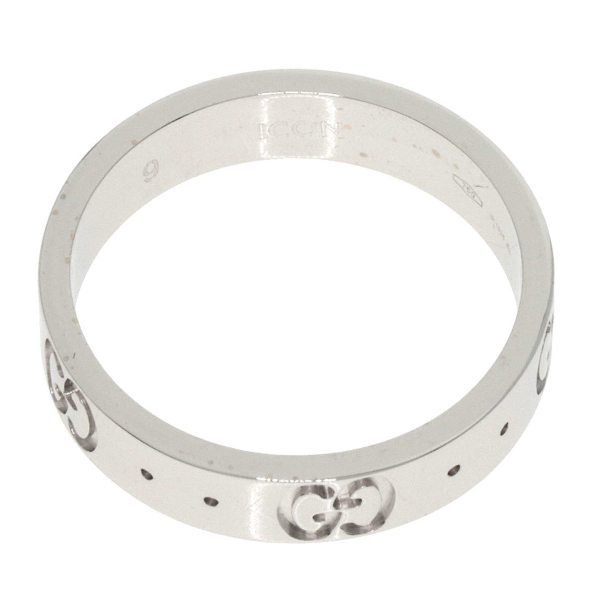 Gucci Icon White Gold (18K) Band Ring (Pre-Owned)