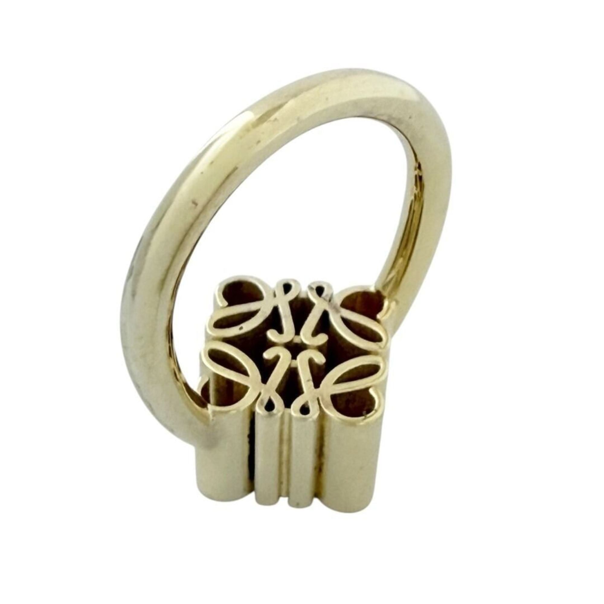 Loewe Gold Plating Silver 925 Band Ring (Pre-Owned)