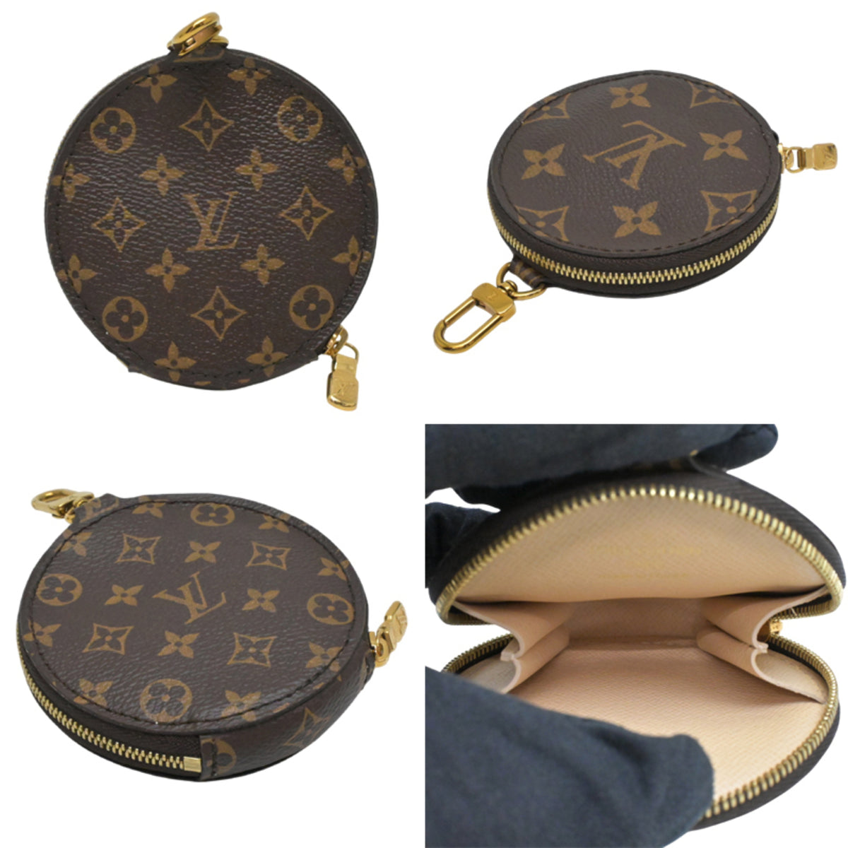 Louis Vuitton Brown Khaki Monogram Pochette Pouch (Pre-Owned)