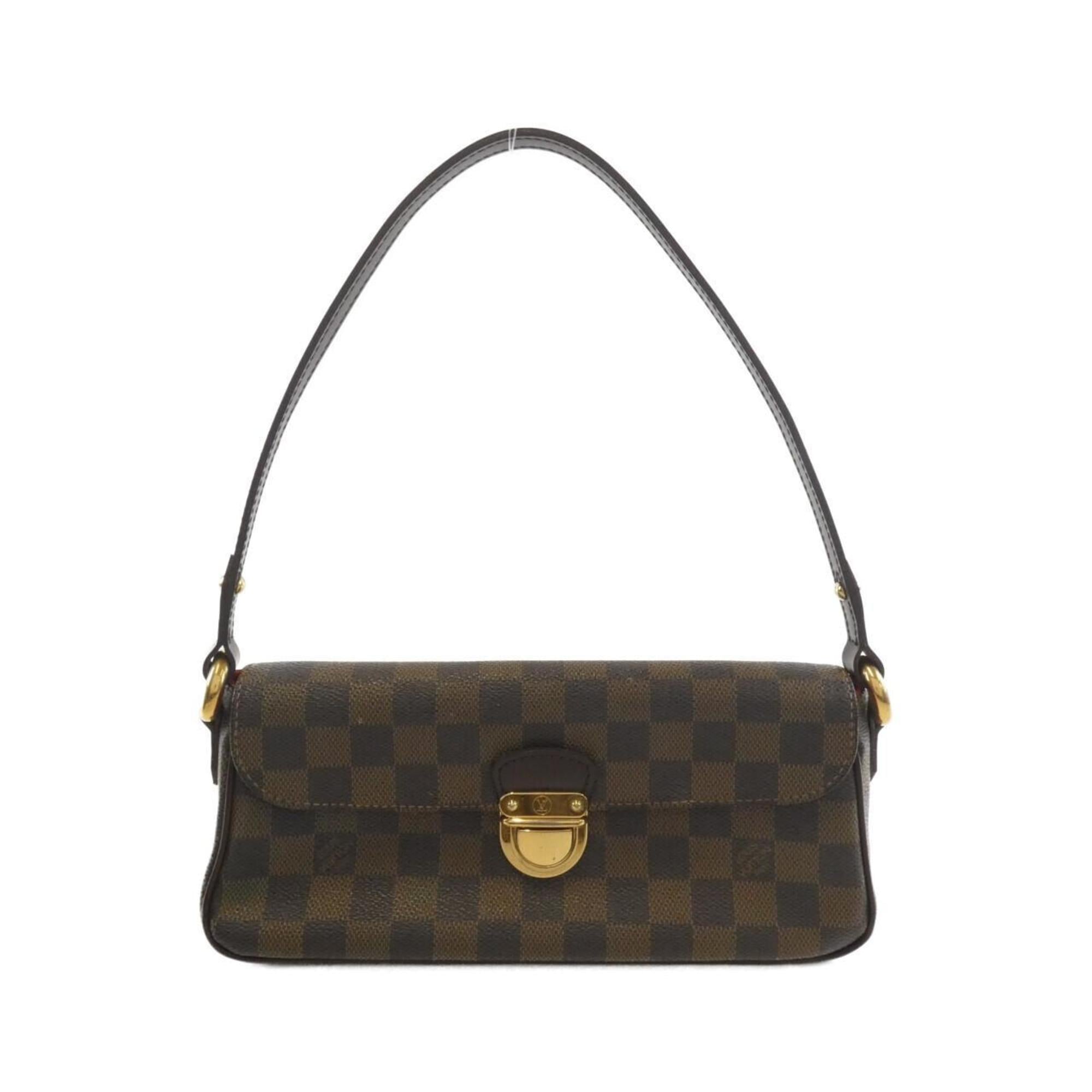 Louis Vuitton Brown Coated Canvas Shoulder Bag (Pre-Owned)