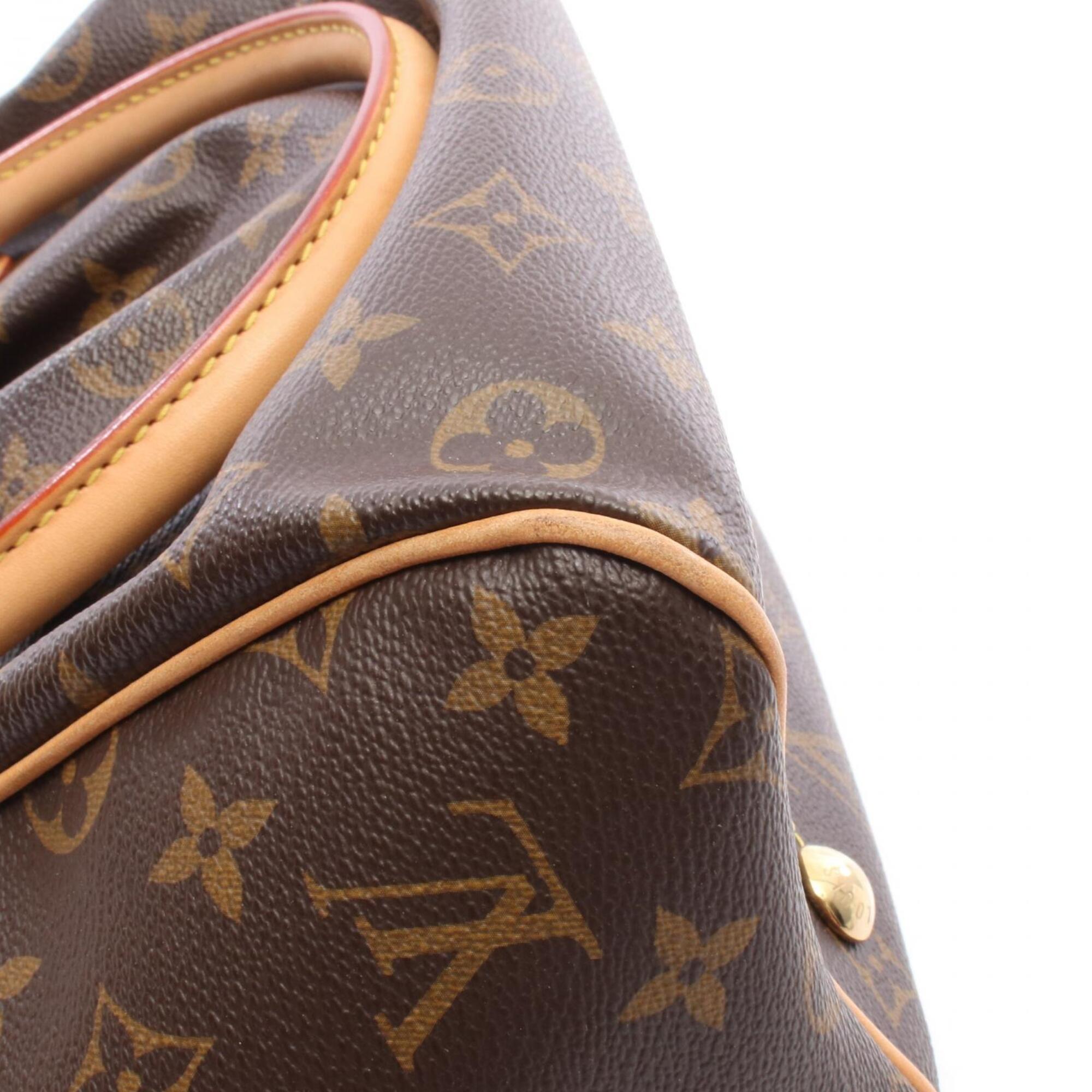 Louis Vuitton Brown Monogram Coated Canvas Leather Handbag (Pre-Owned)