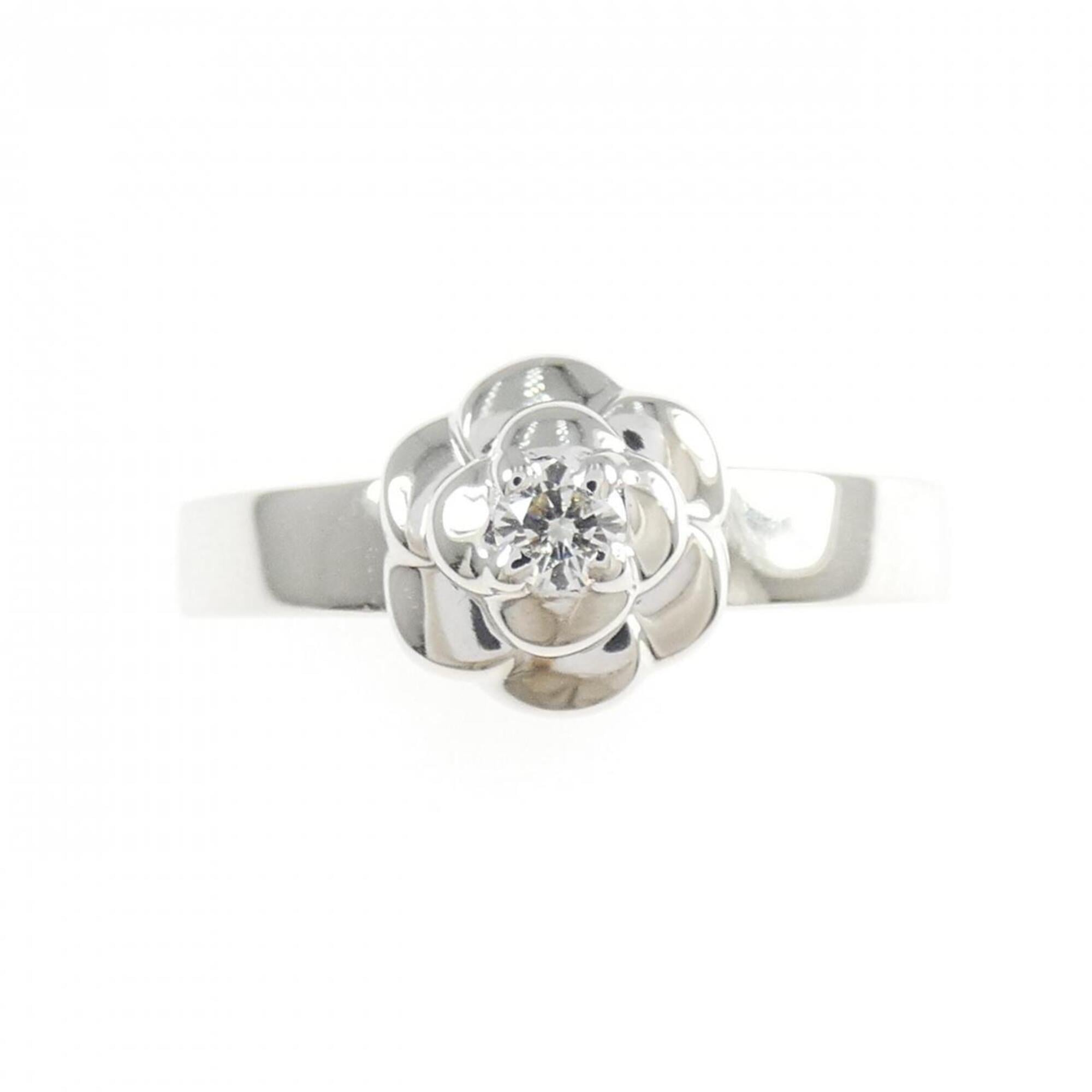 Chanel White Gold White Gold (18K) Band Ring (Pre-Owned)