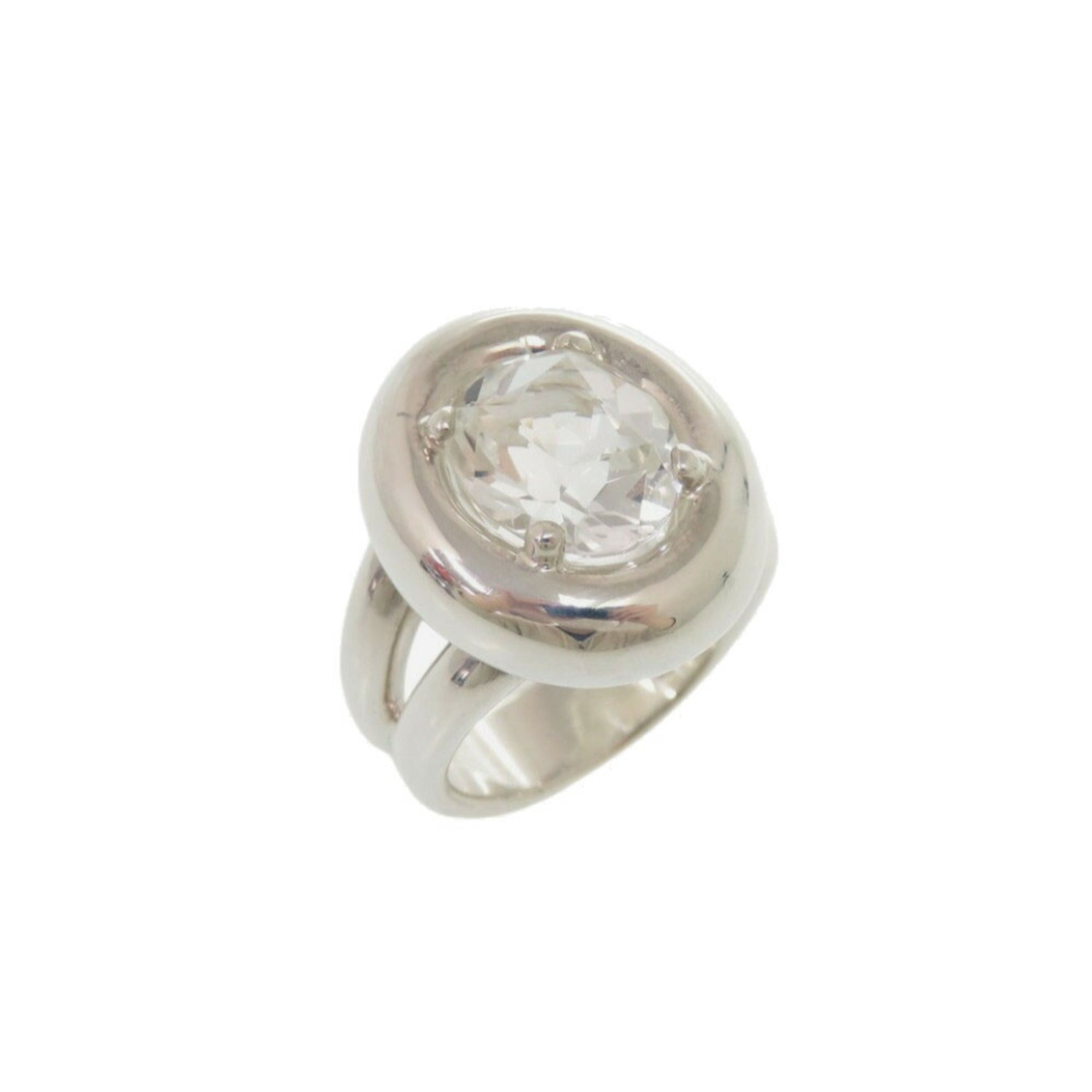 Hermes Silver Silver 925 Band Ring (Pre-Owned)
