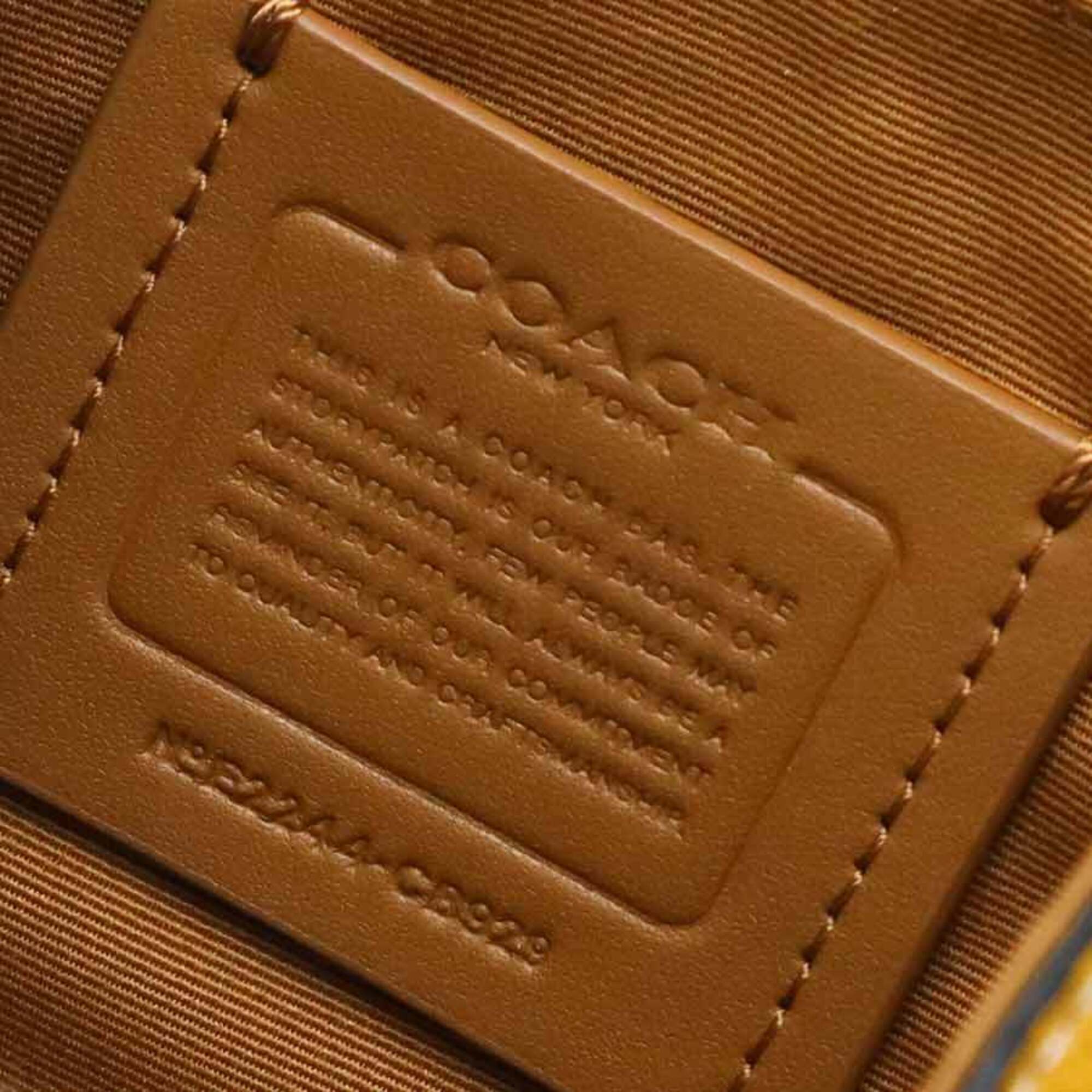 Coach Yellow Leather Sling Bag (Pre-Owned)