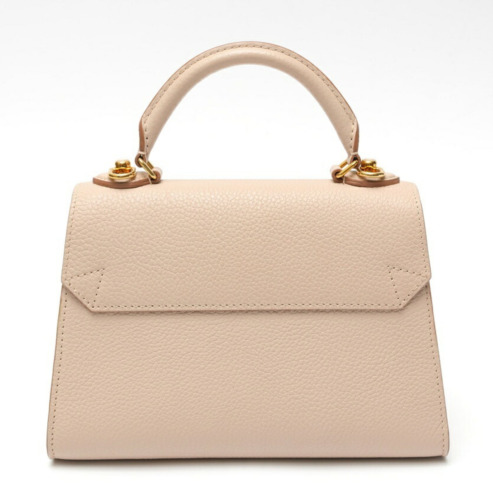 Louis Vuitton Grayish Leather Handbag (Pre-Owned)