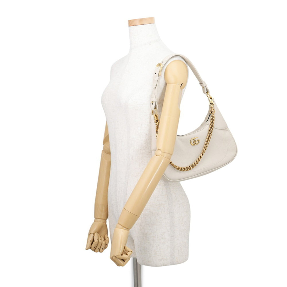 Gucci Beige Leather Handbag Shoulder Bag (Pre-Owned)