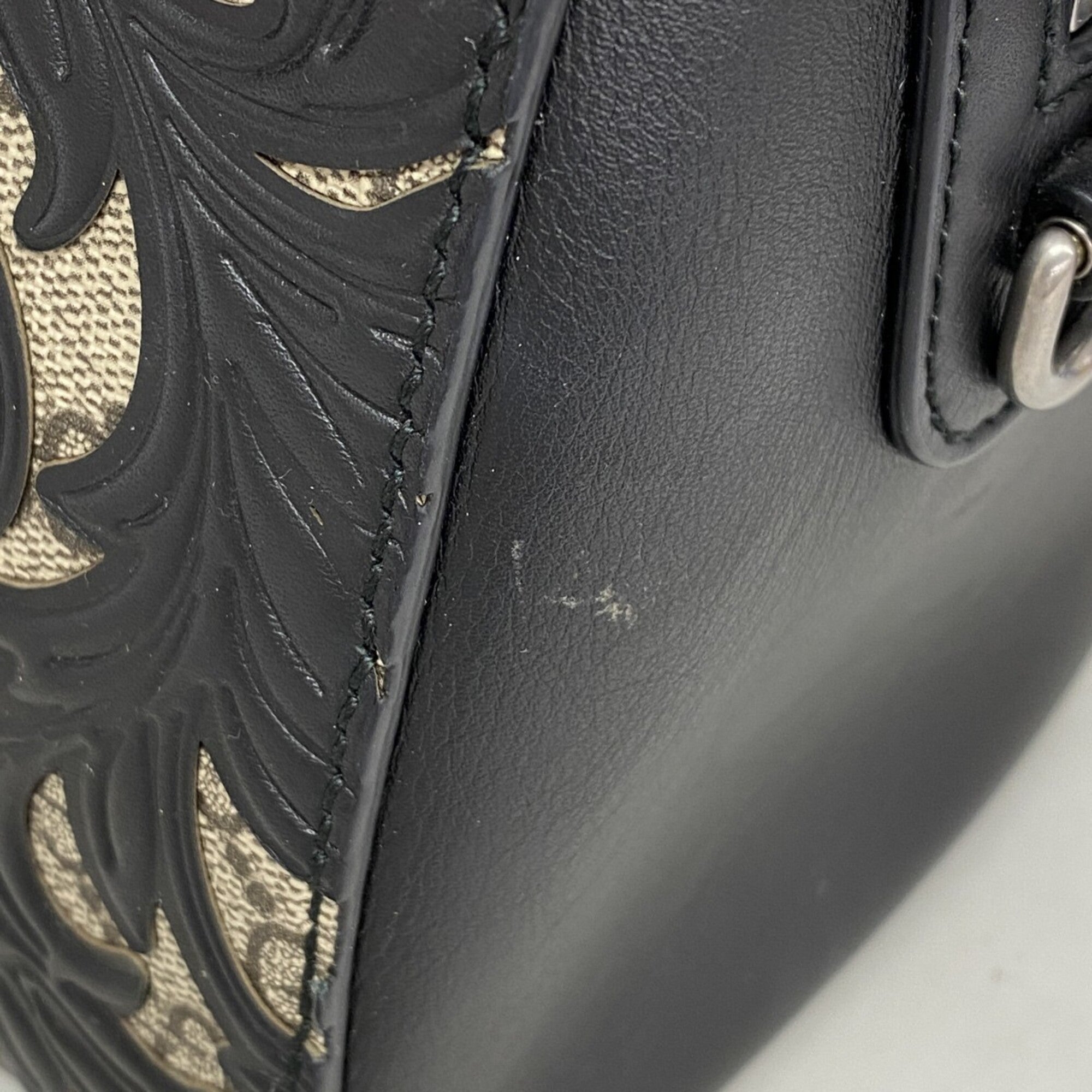 Gucci Black Pvc Handbag (Pre-Owned)