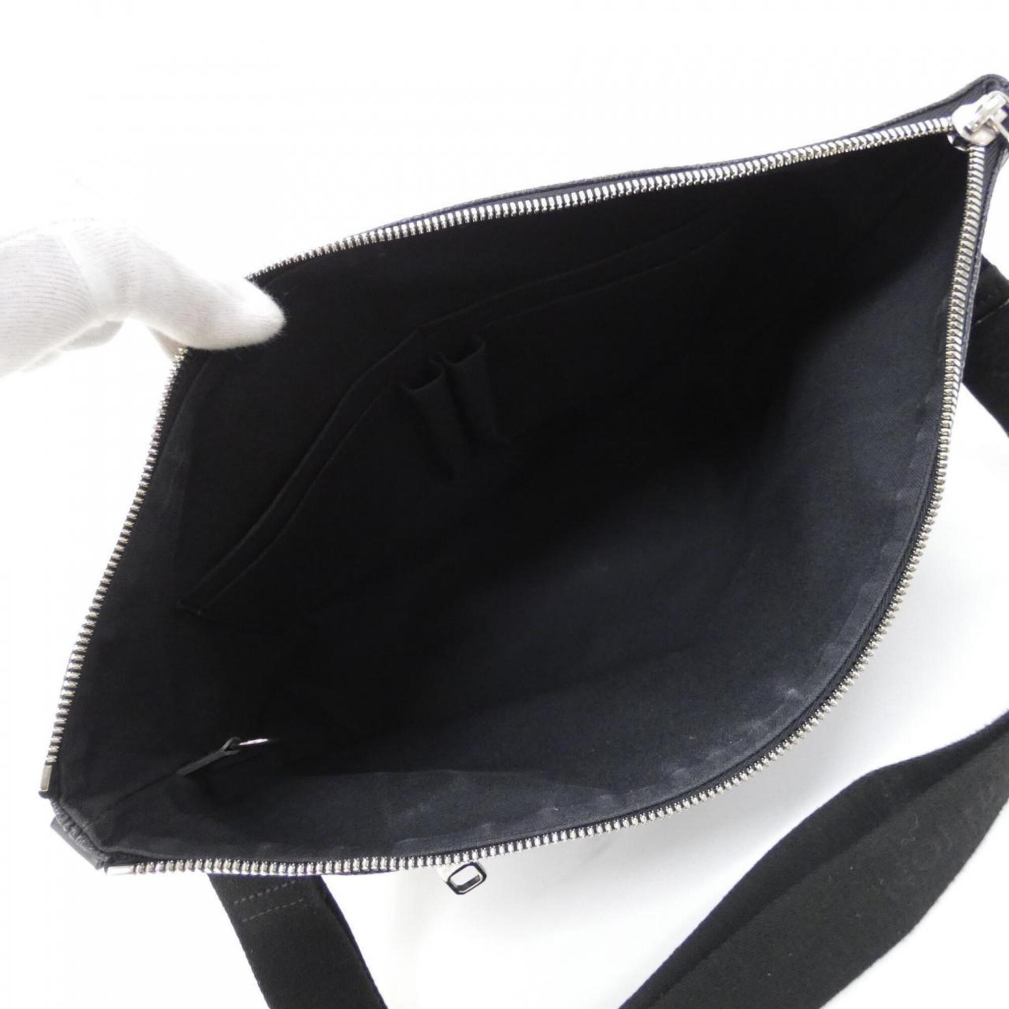 Louis Vuitton Dark Gray Graphite Coated Canvas Shoulder Bag (Pre-Owned)