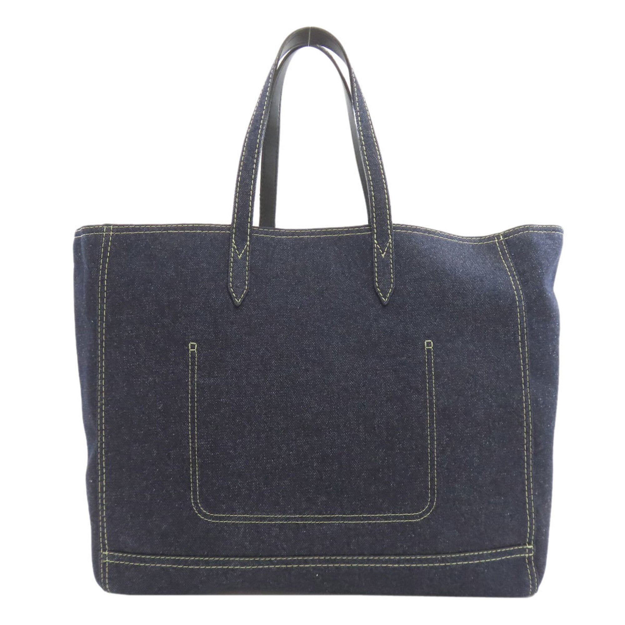 Jimmy Choo Blue Navy Denim Tote Bag (Pre-Owned)