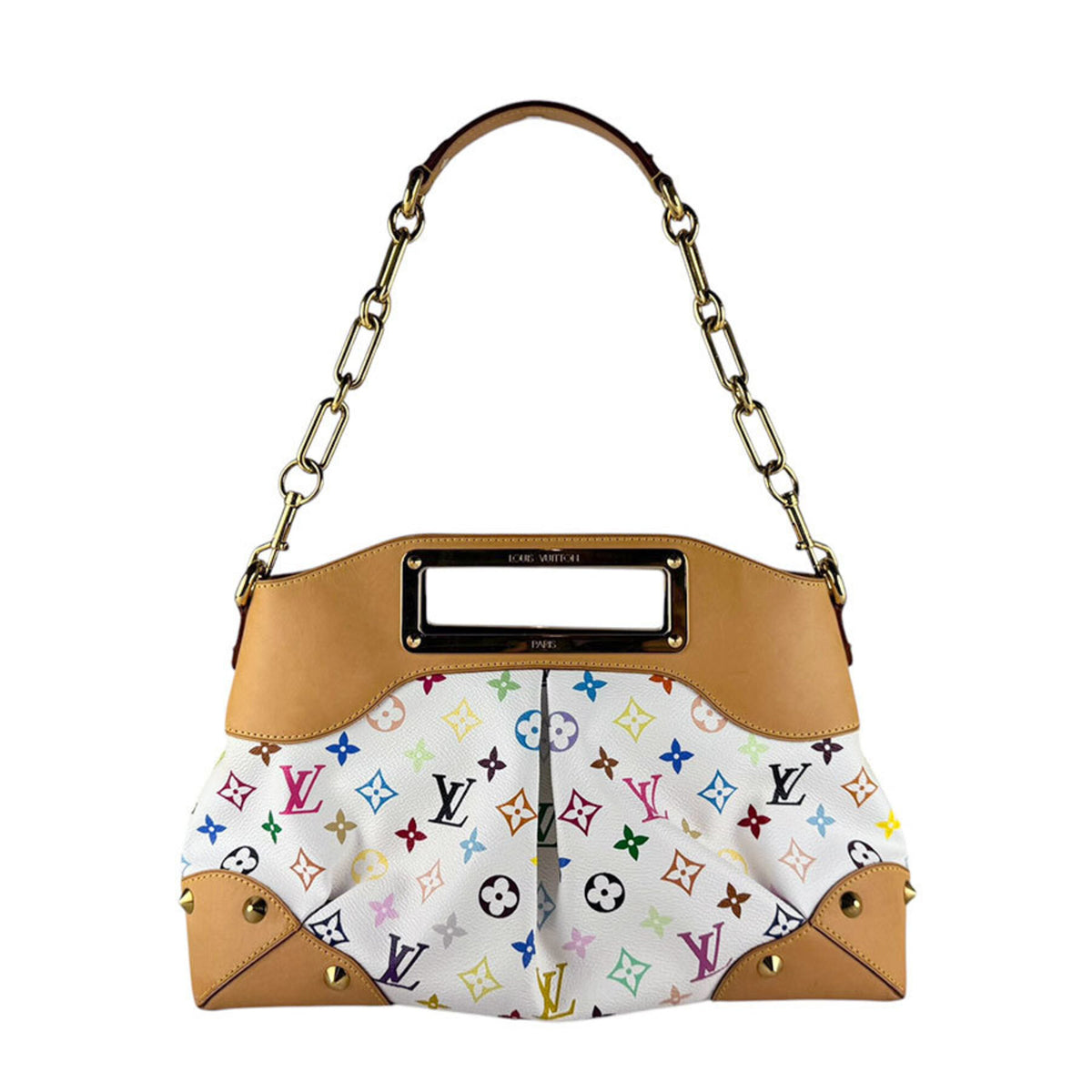 Louis Vuitton Blanc Multi-Color Monogram Multicolore Handbag Shoulder Bag (Pre-Owned)