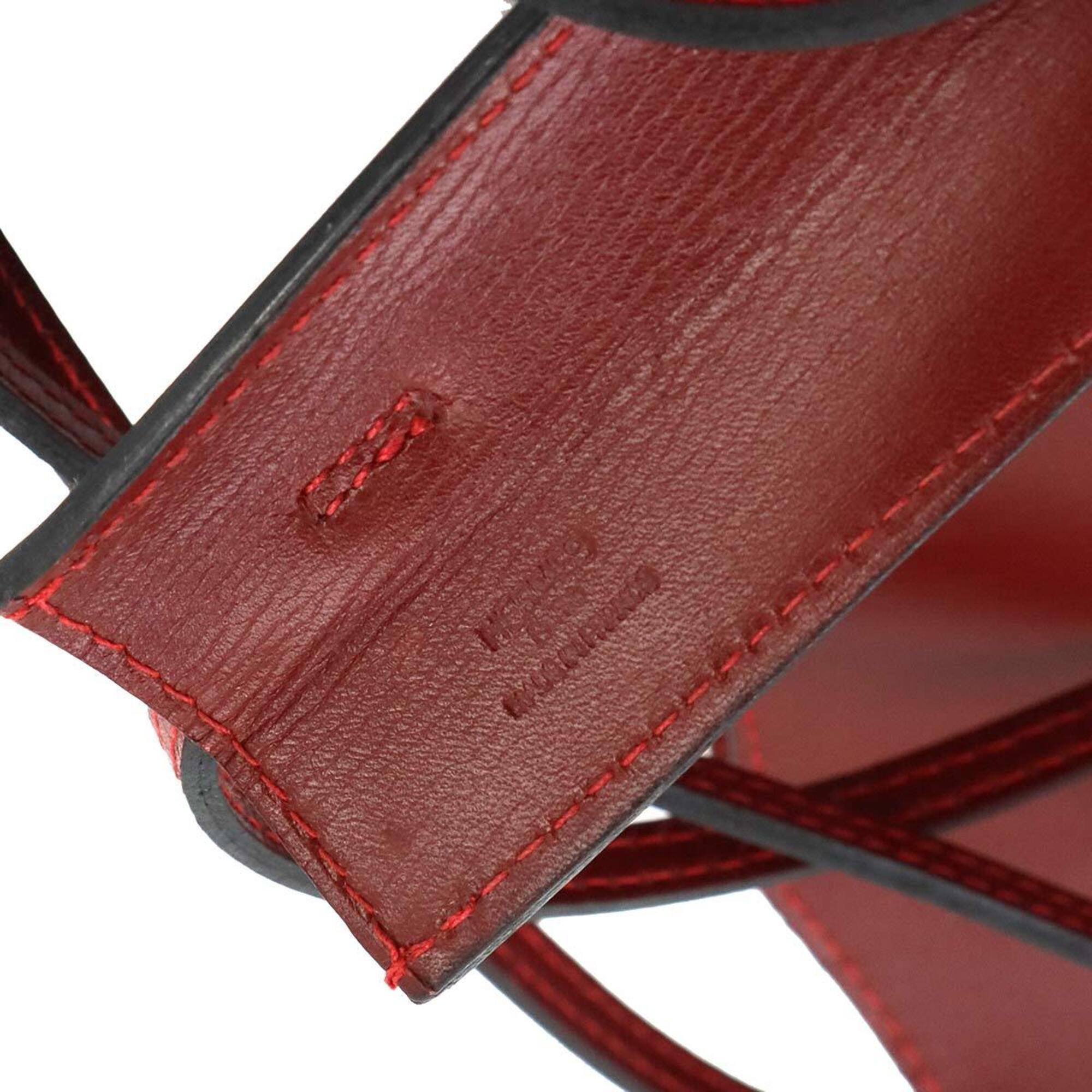 Hermes Rouge H Box Calf Leather Pochette Shoulder Bag (Pre-Owned)