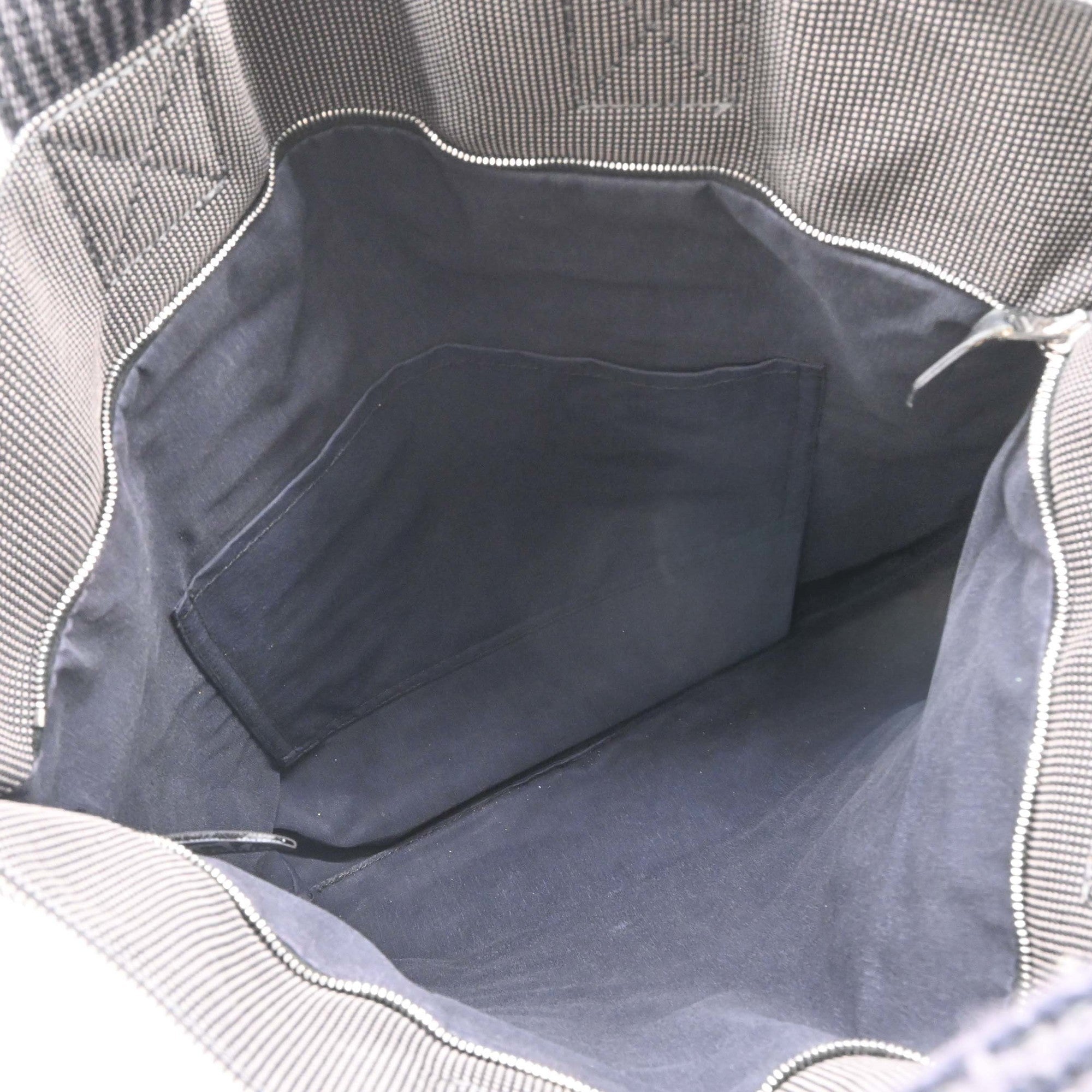 Hermes Gray Canvas Tote Bag (Pre-Owned)