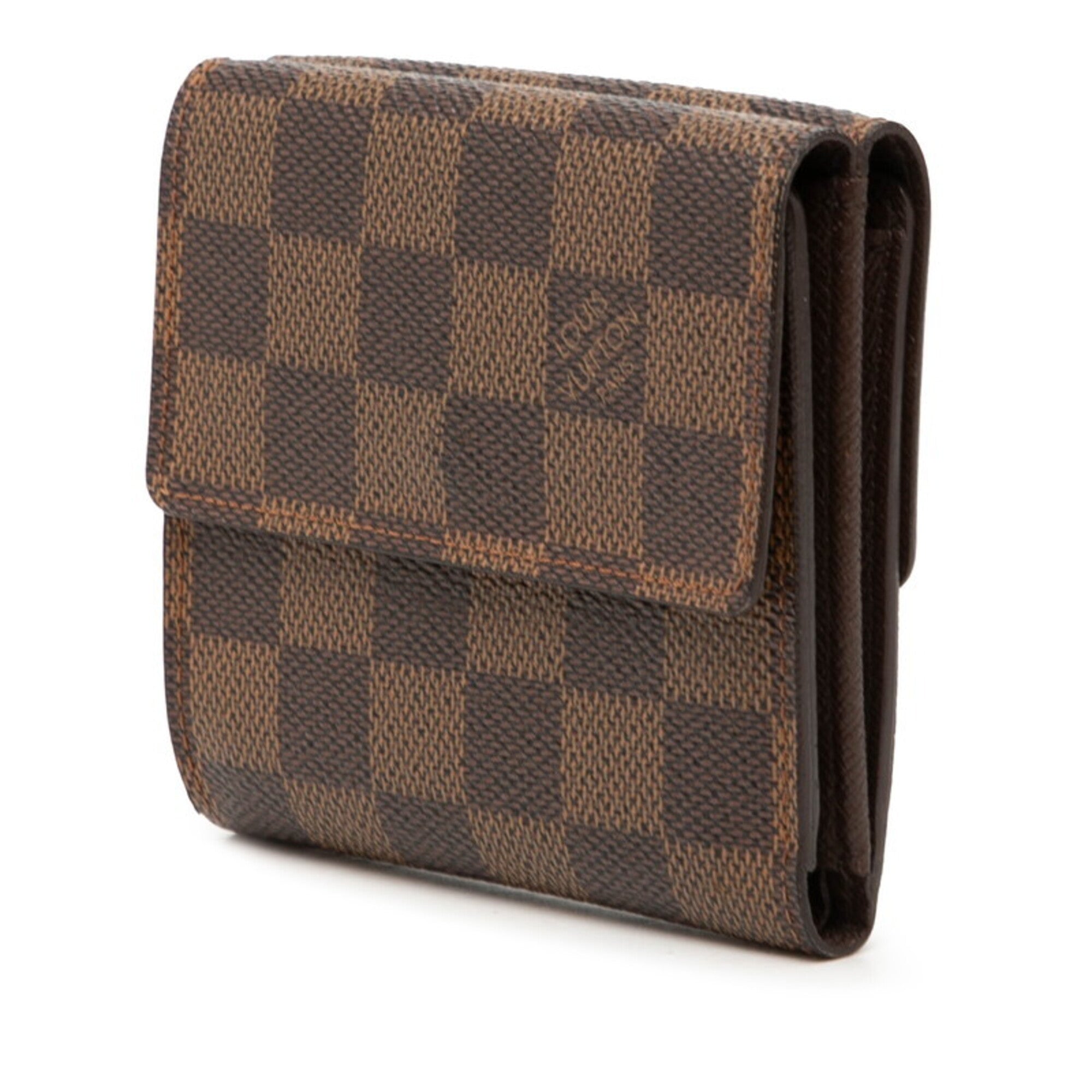 Louis Vuitton Brown Damier Canvas Pvc Leather Wallet (Bi-Fold) (Pre-Owned)
