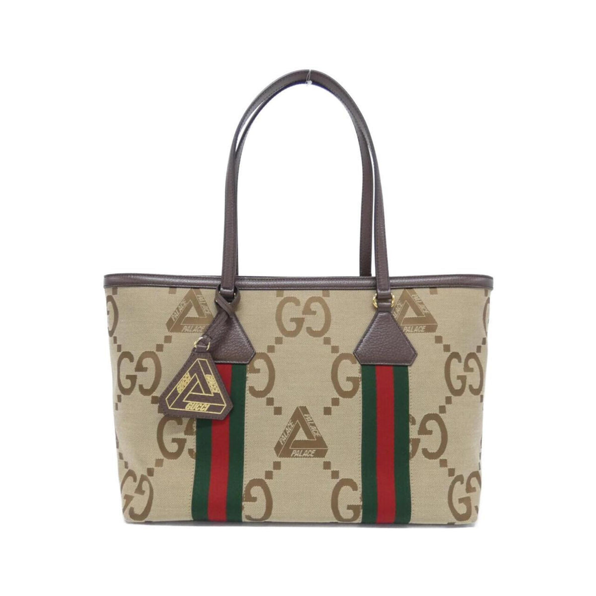 Gucci Gg Canvas Brown Camel Gg Canvas Handbag (Pre-Owned)