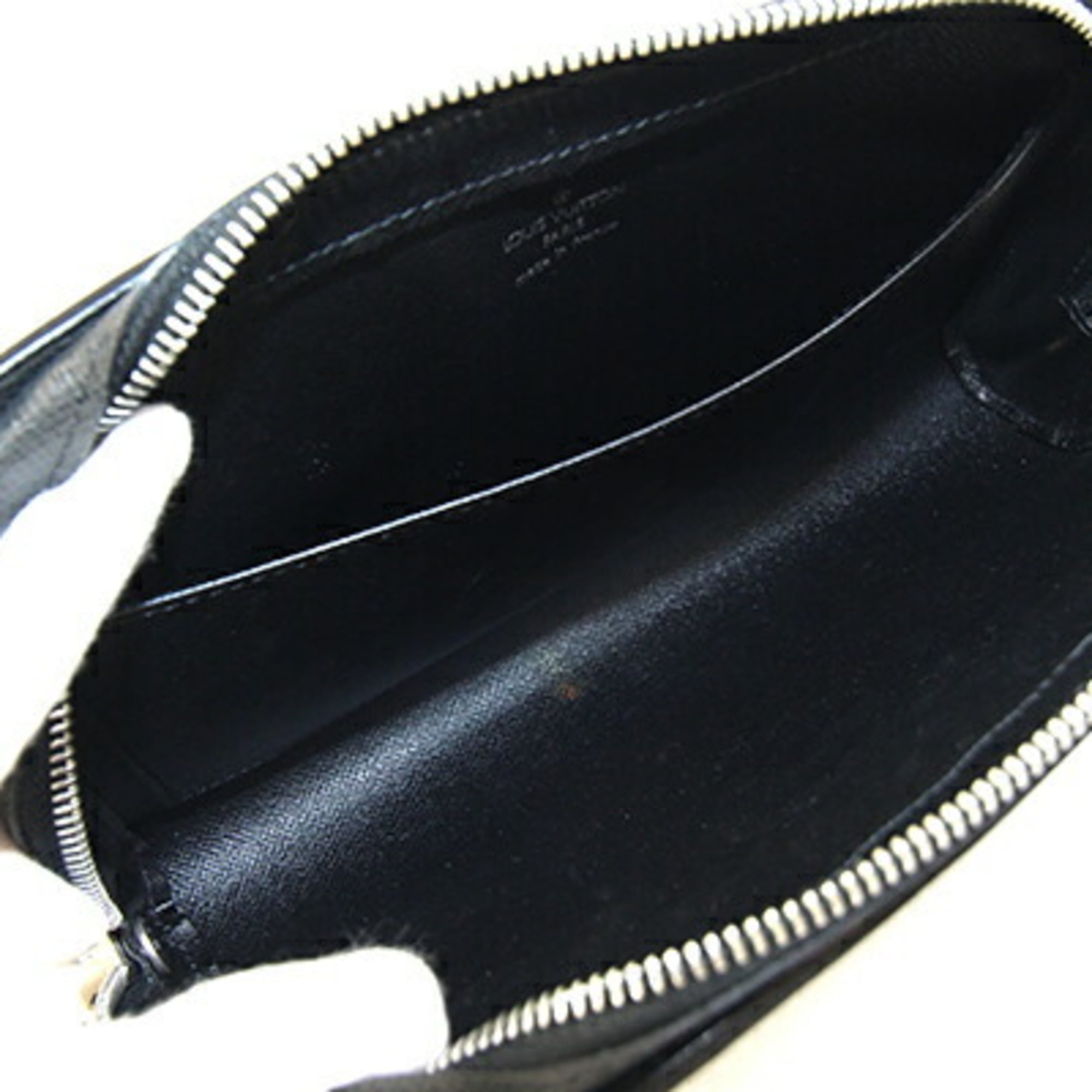 Louis Vuitton Ardoise Black Taiga Leather Clutch Bag (Pre-Owned)