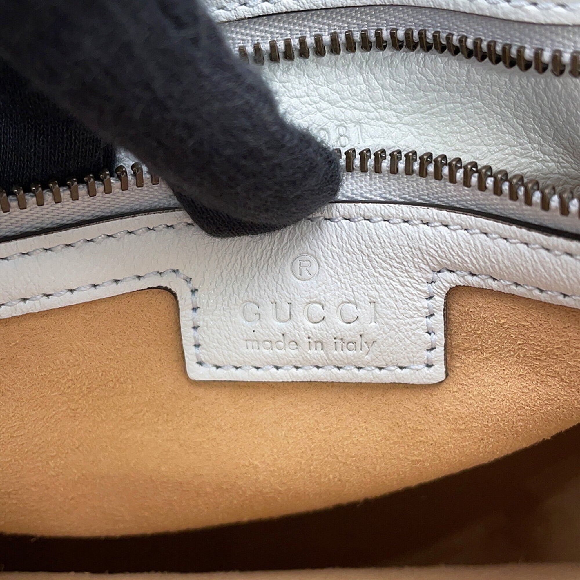Gucci Light Blue Bamboo Leather Handbag (Pre-Owned)