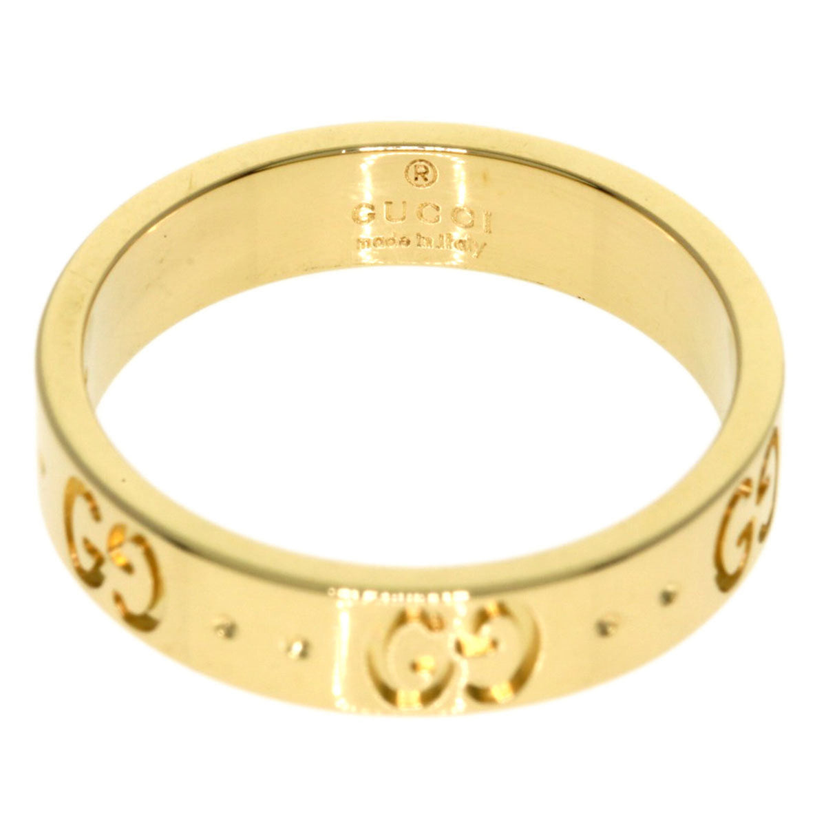 Gucci Icon Yellow Gold (18K) Band Ring (Pre-Owned)
