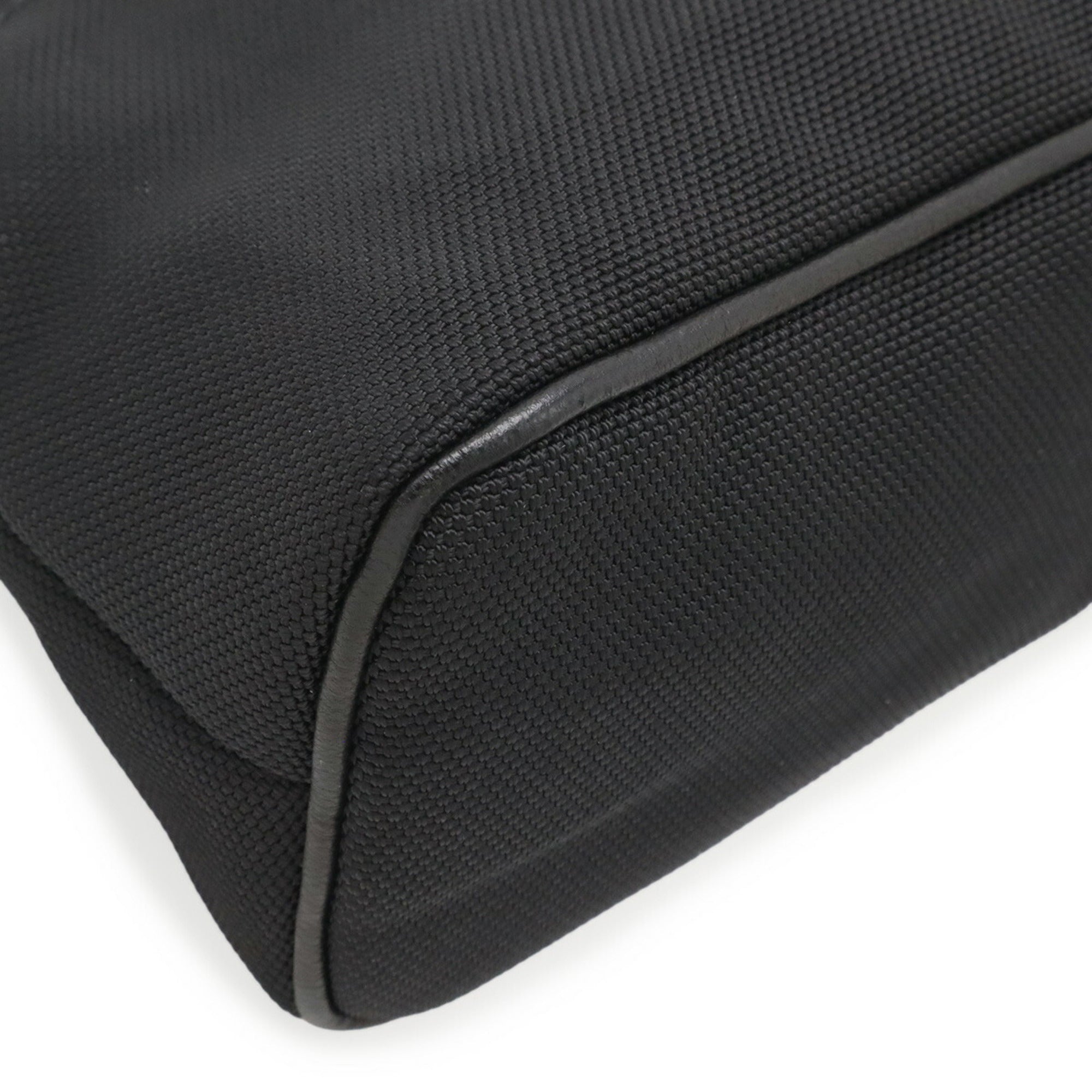 Hermes Sellier Black Nylon Canvas Pouch (Pre-Owned)