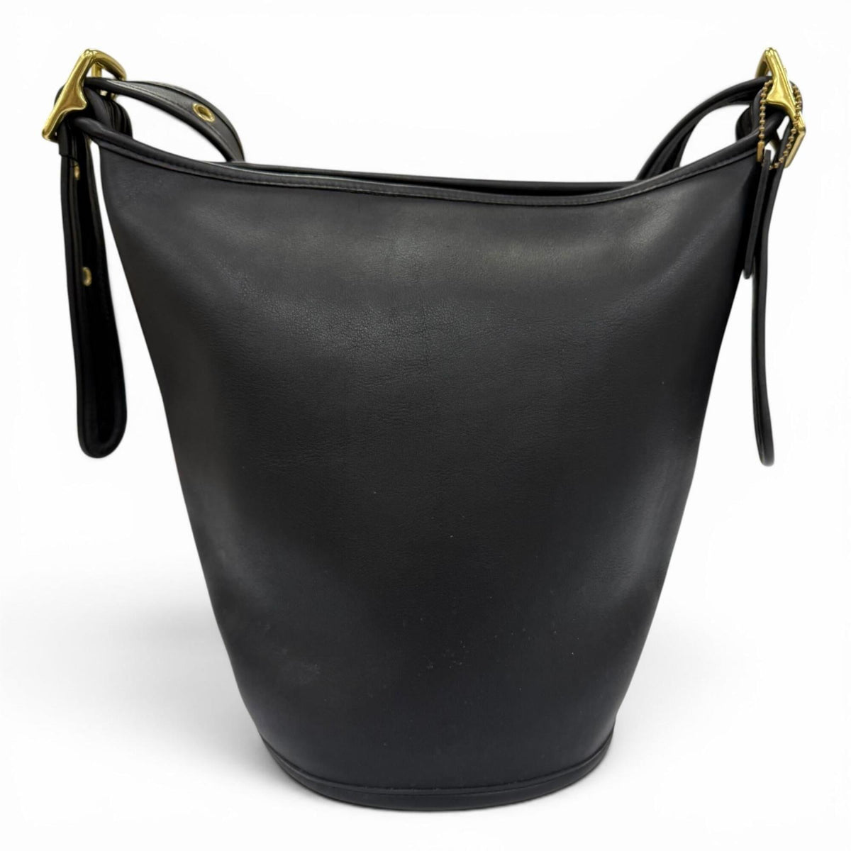Coach Black Leather Shoulder Bag (Pre-Owned)