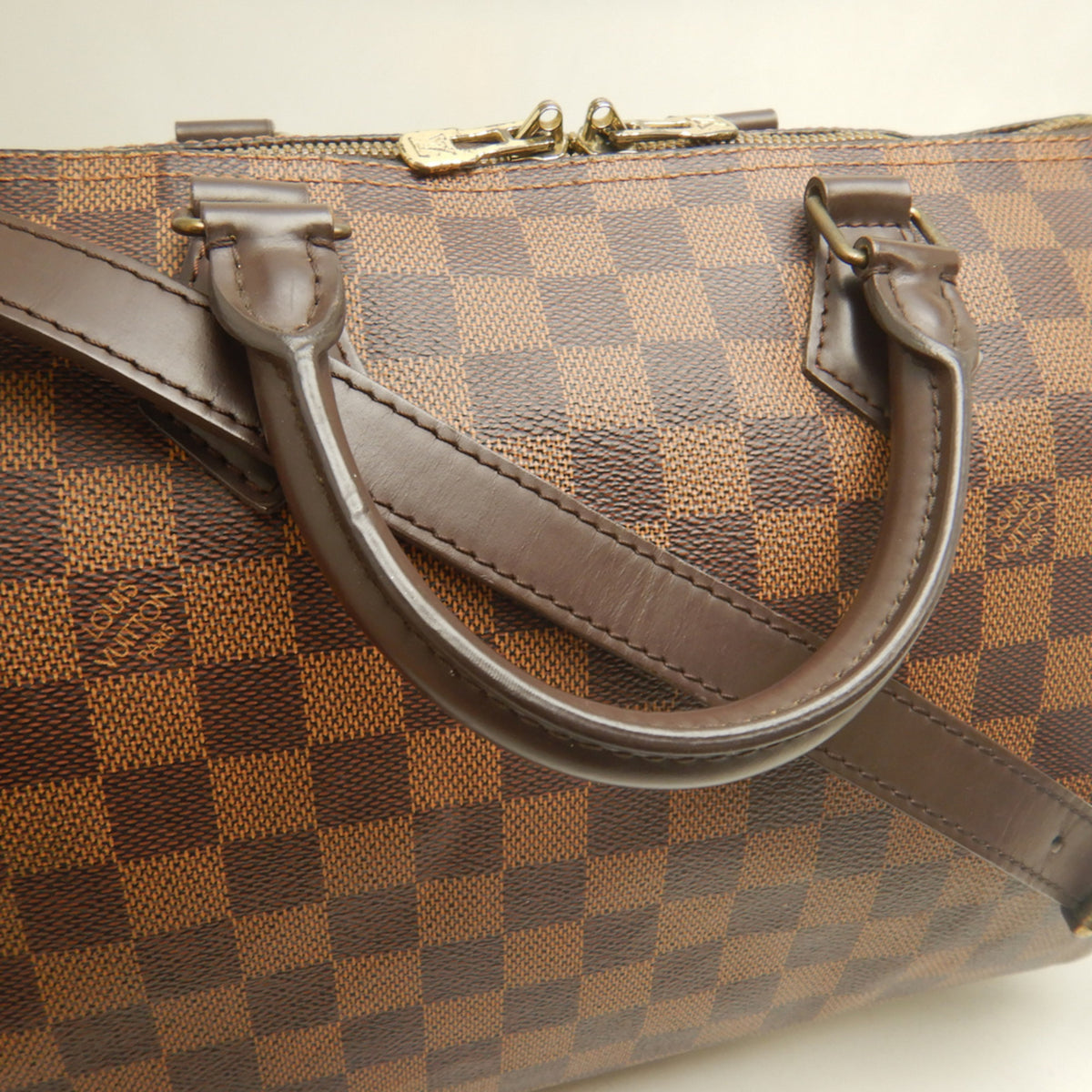 Louis Vuitton Ebene Damier Canvas Handbag (Pre-Owned)