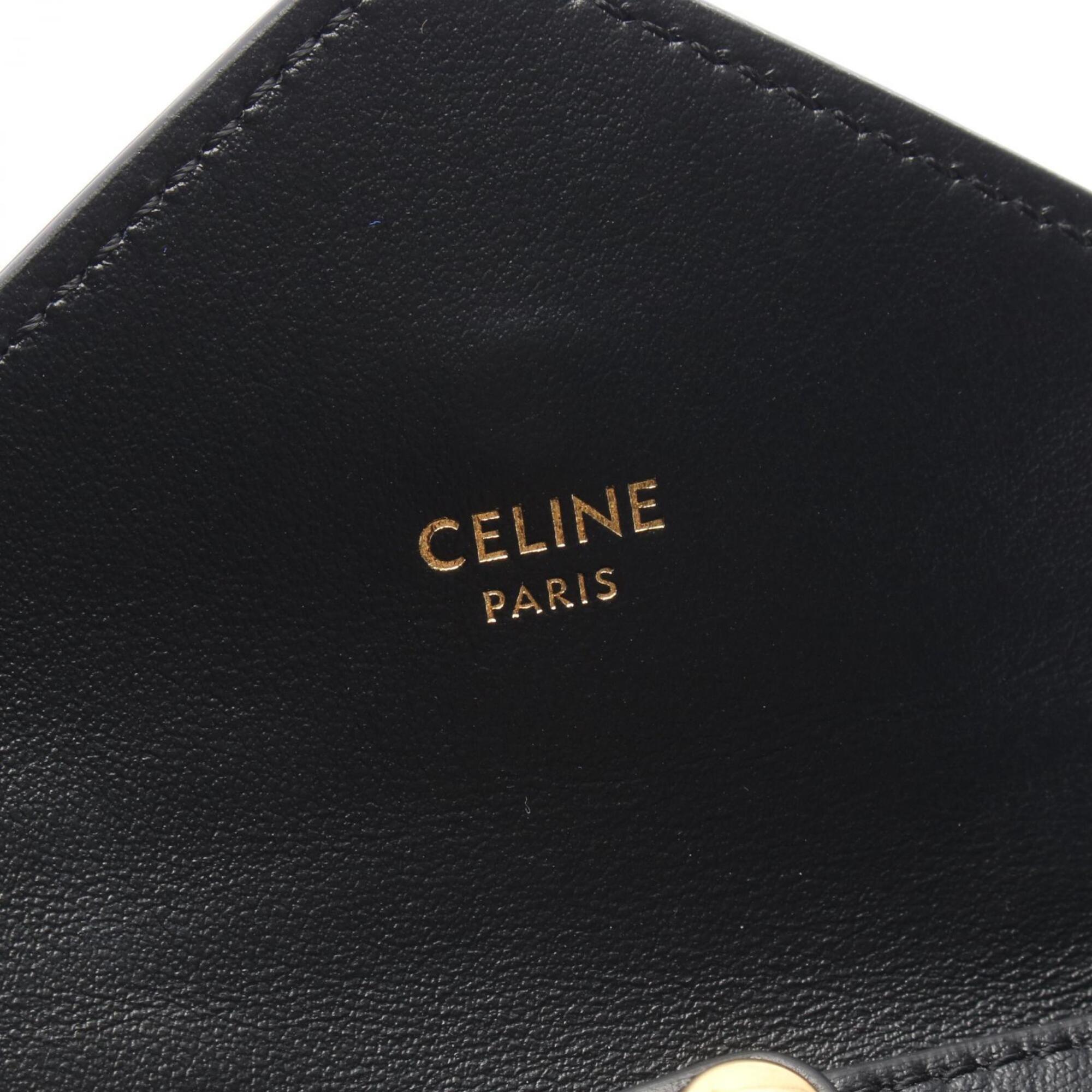 Celine Black Leather Handbag Shoulder Bag (Pre-Owned)