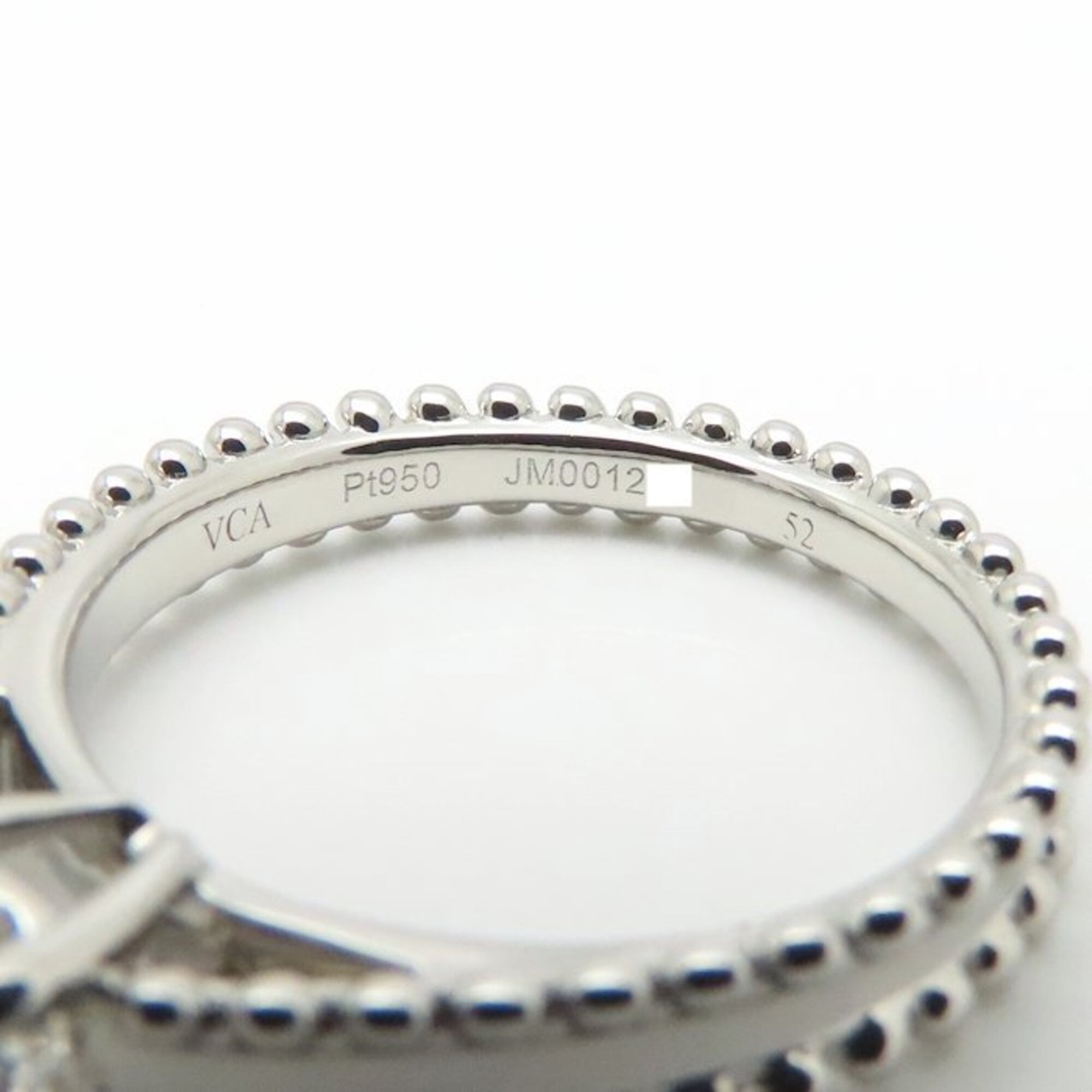 Van Cleef & Arpels Platinum 950 Band Ring (Pre-Owned)