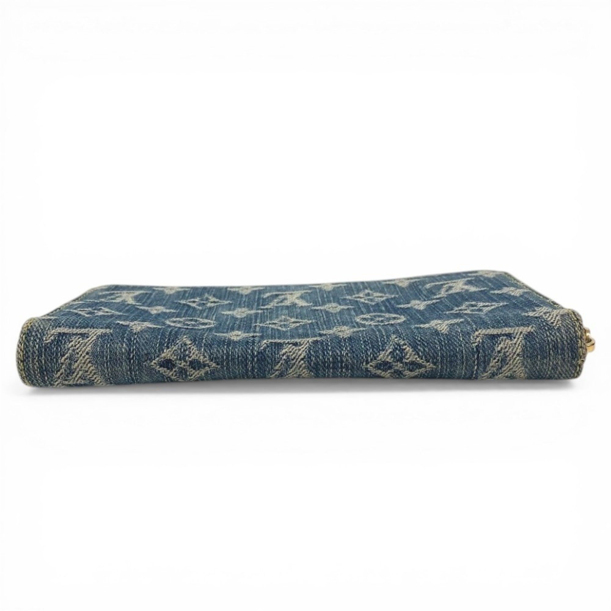 Louis Vuitton Monogram Denim Blue Monogram Denim Long Wallet (Bi-Fold) (Pre-Owned)