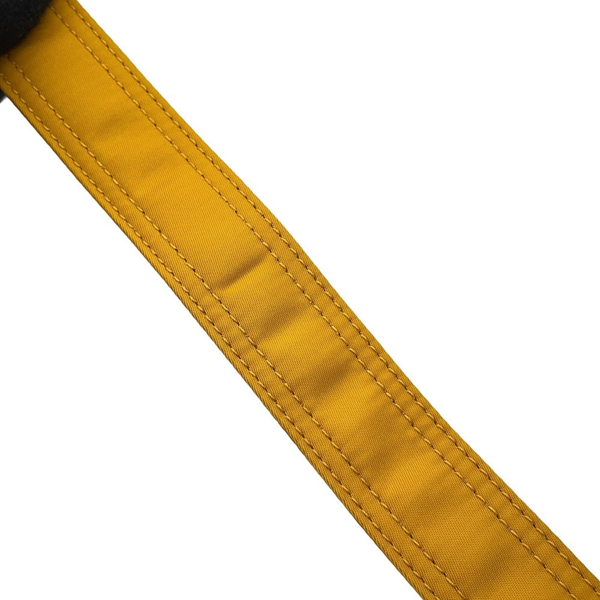 Fendi Yellow Nylon Shoulder Bag (Pre-Owned)