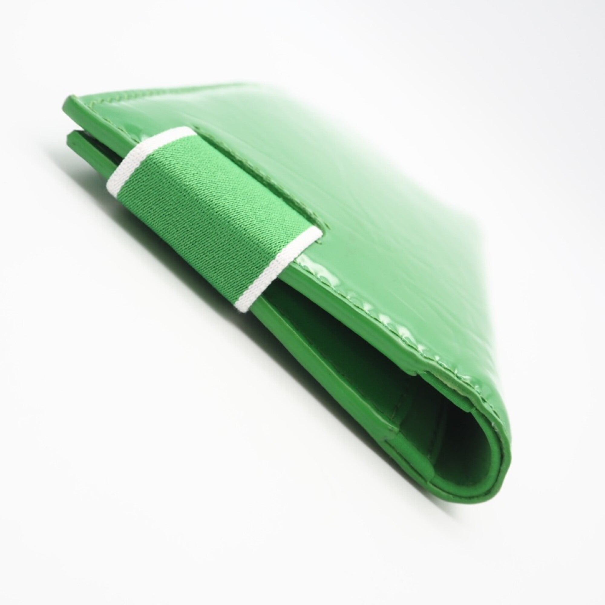 Bottega Veneta Green Leather Long Wallet (Bi-Fold) (Pre-Owned)