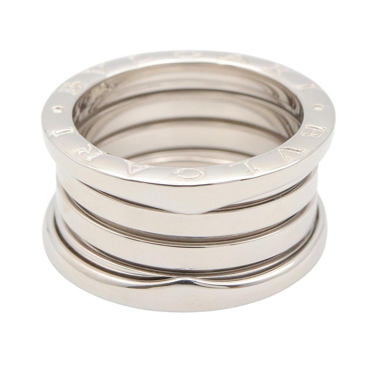 Bvlgari Silver White Gold (18K) Band Ring (Pre-Owned)