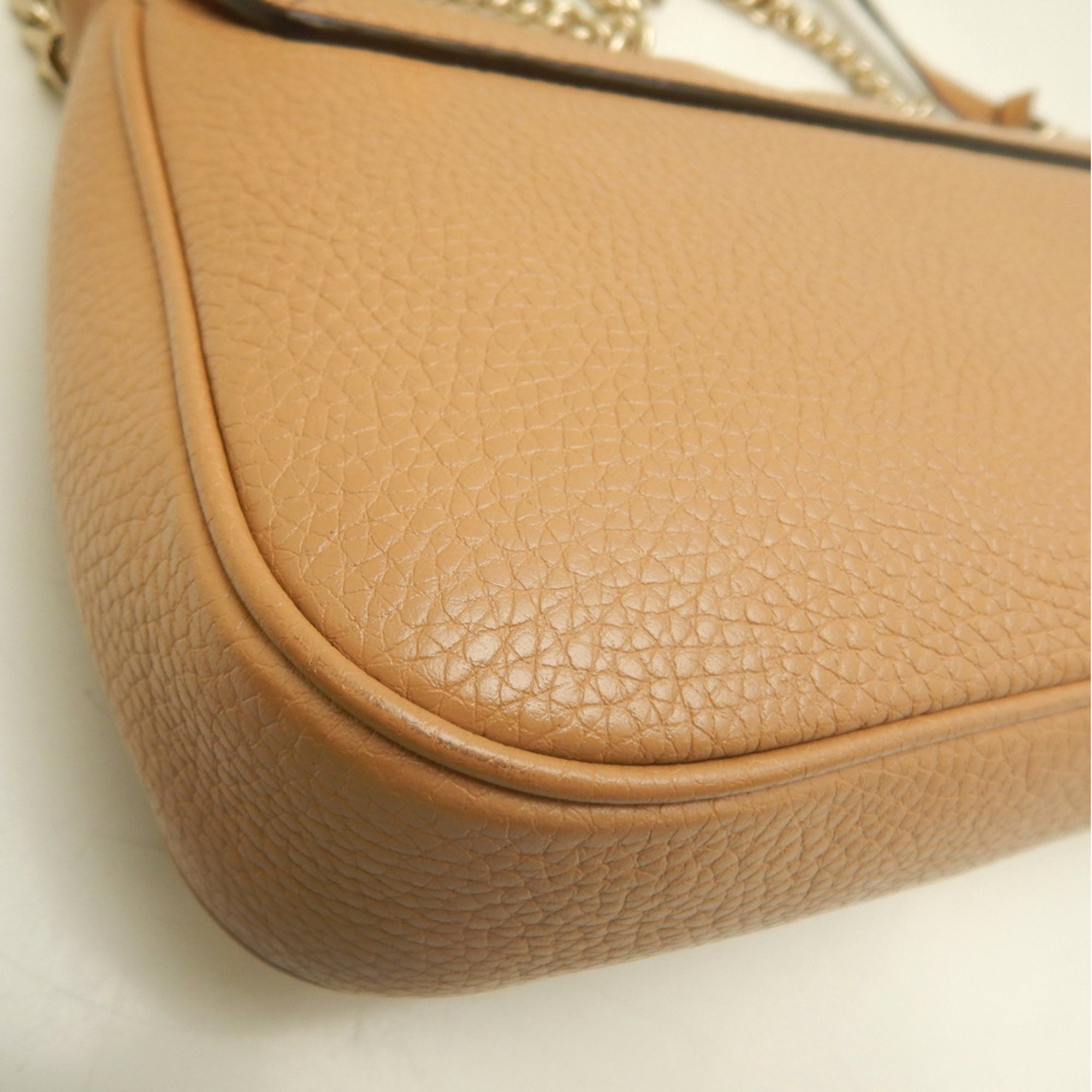Gucci Brown Leather Shoulder Bag (Pre-Owned)
