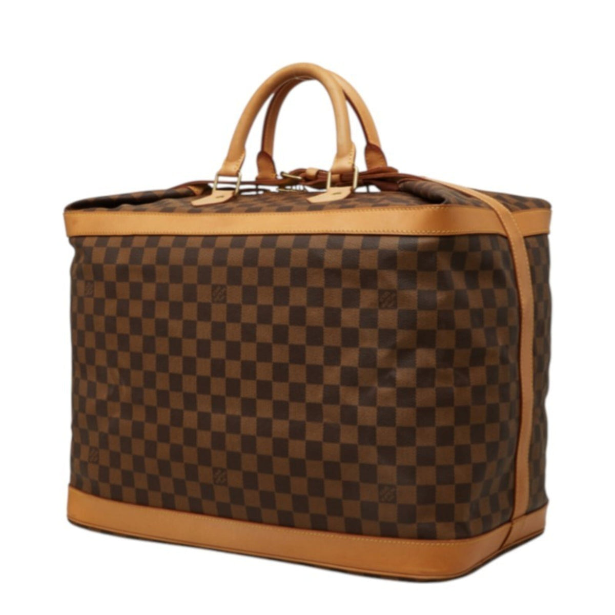 Louis Vuitton Damier Brown Pvc Leather Boston Bag (Pre-Owned)