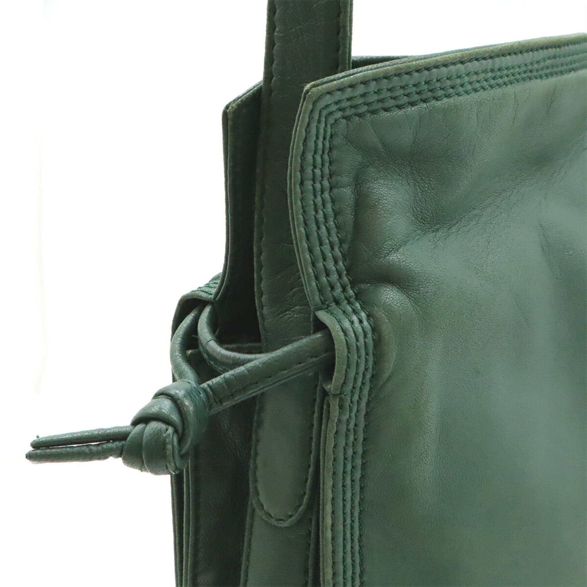 Loewe Green Leather Shoulder Bag (Pre-Owned)