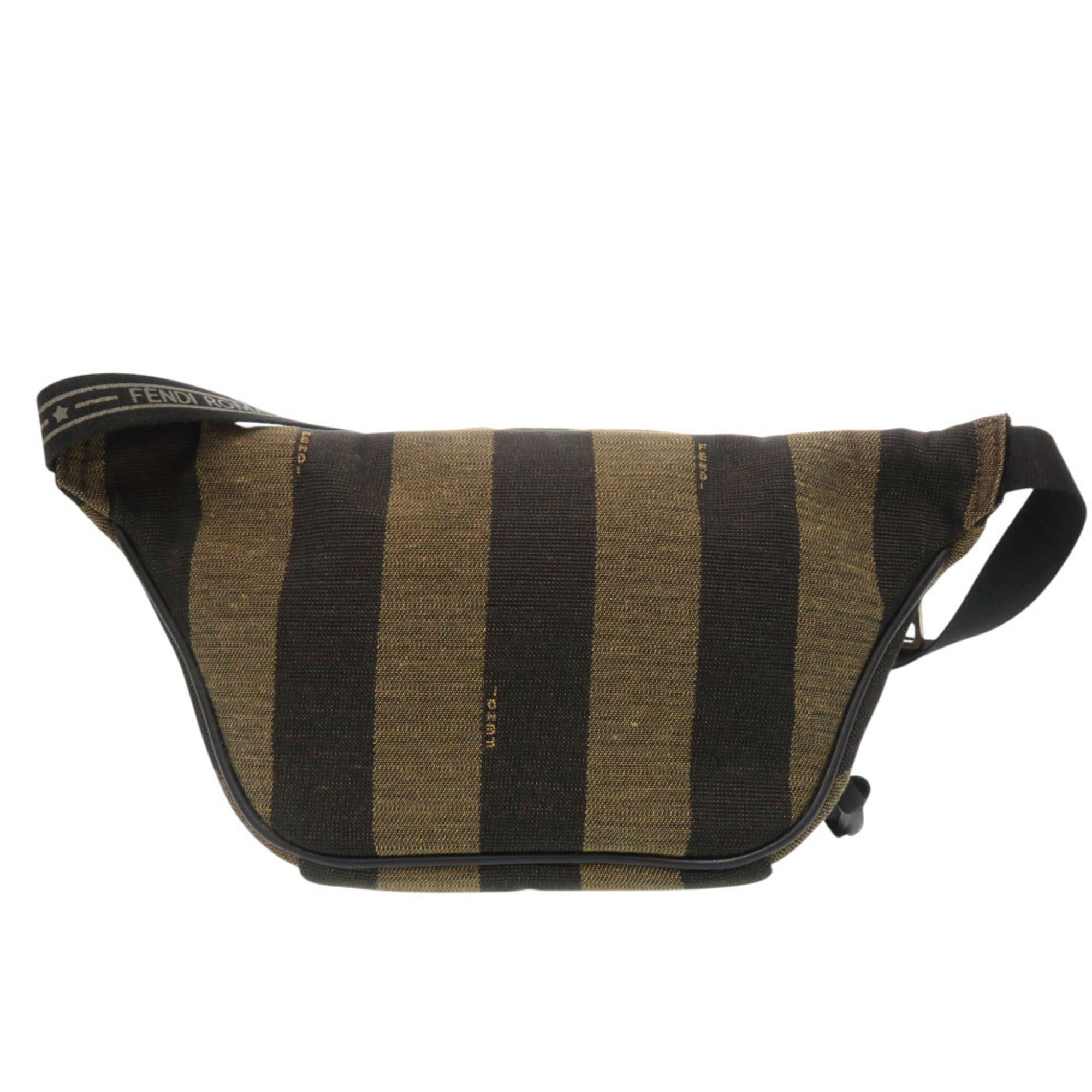 Fendi Brown Canvas Sling Bag (Pre-Owned)