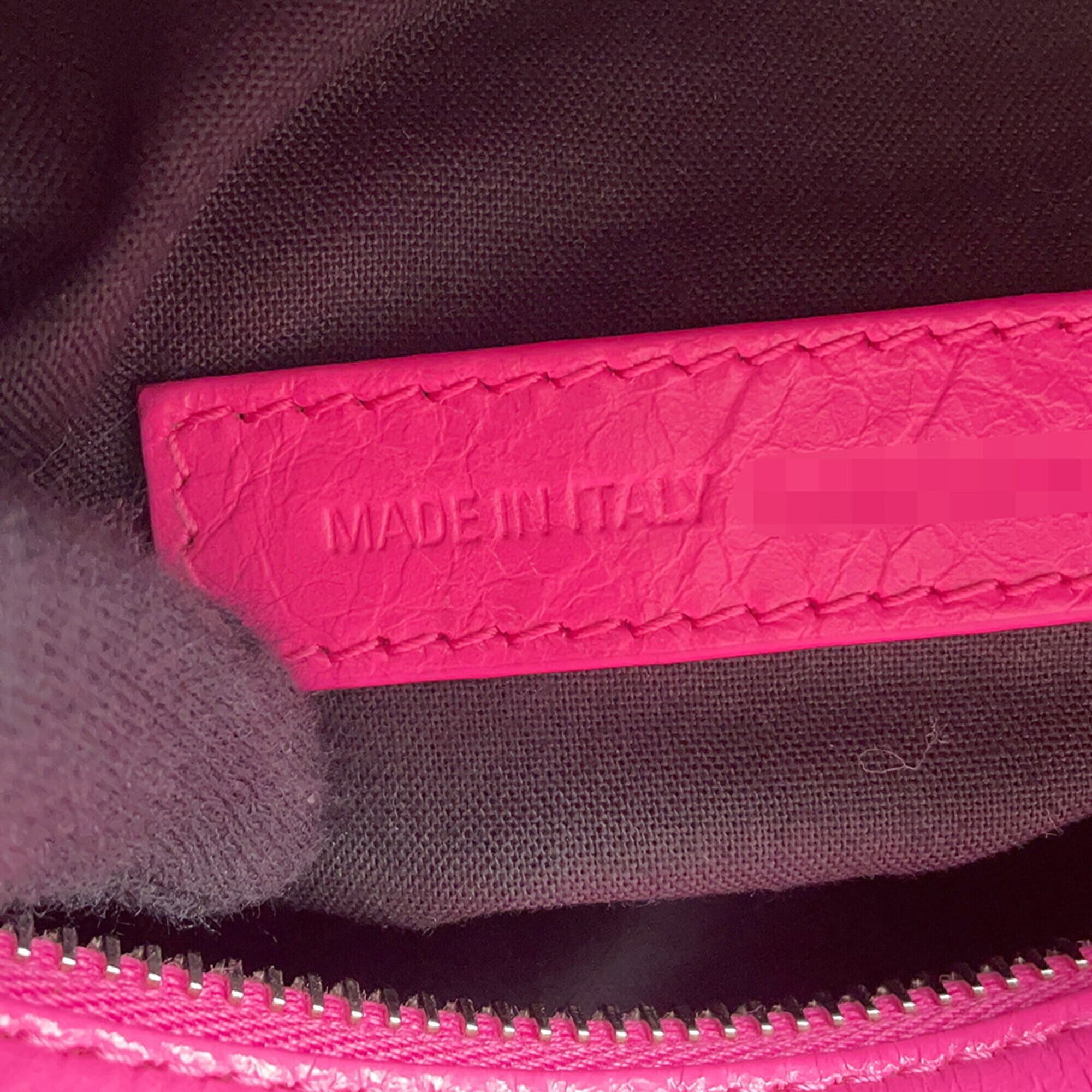 Balenciaga Pink Leather Handbag Shoulder Bag (Pre-Owned)