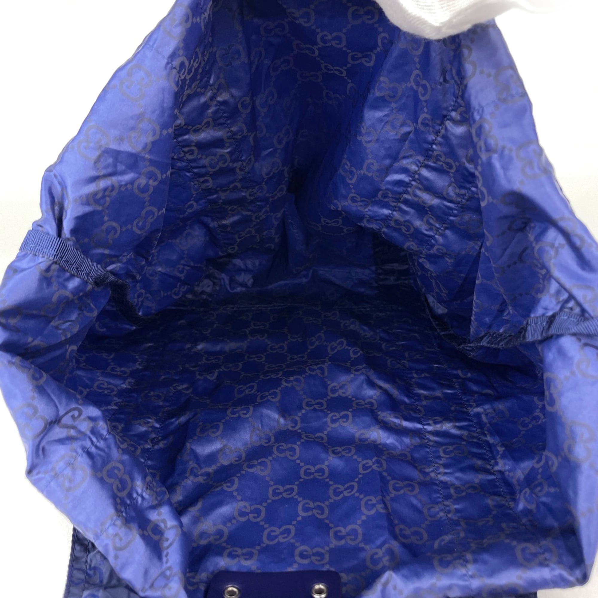 Gucci Blue Nylon Eco-Bag Tote Bag (Pre-Owned)