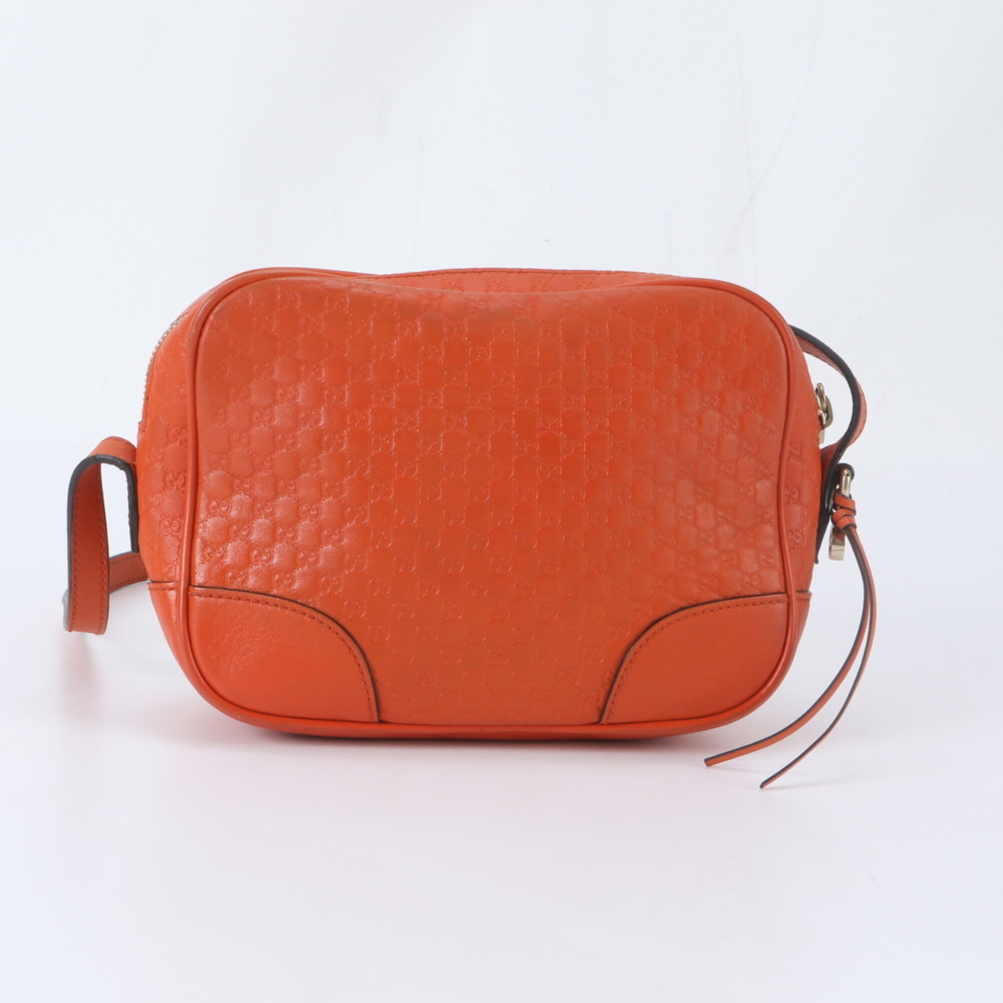Gucci Guccissima Orange Leather Shoulder Bag (Pre-Owned)