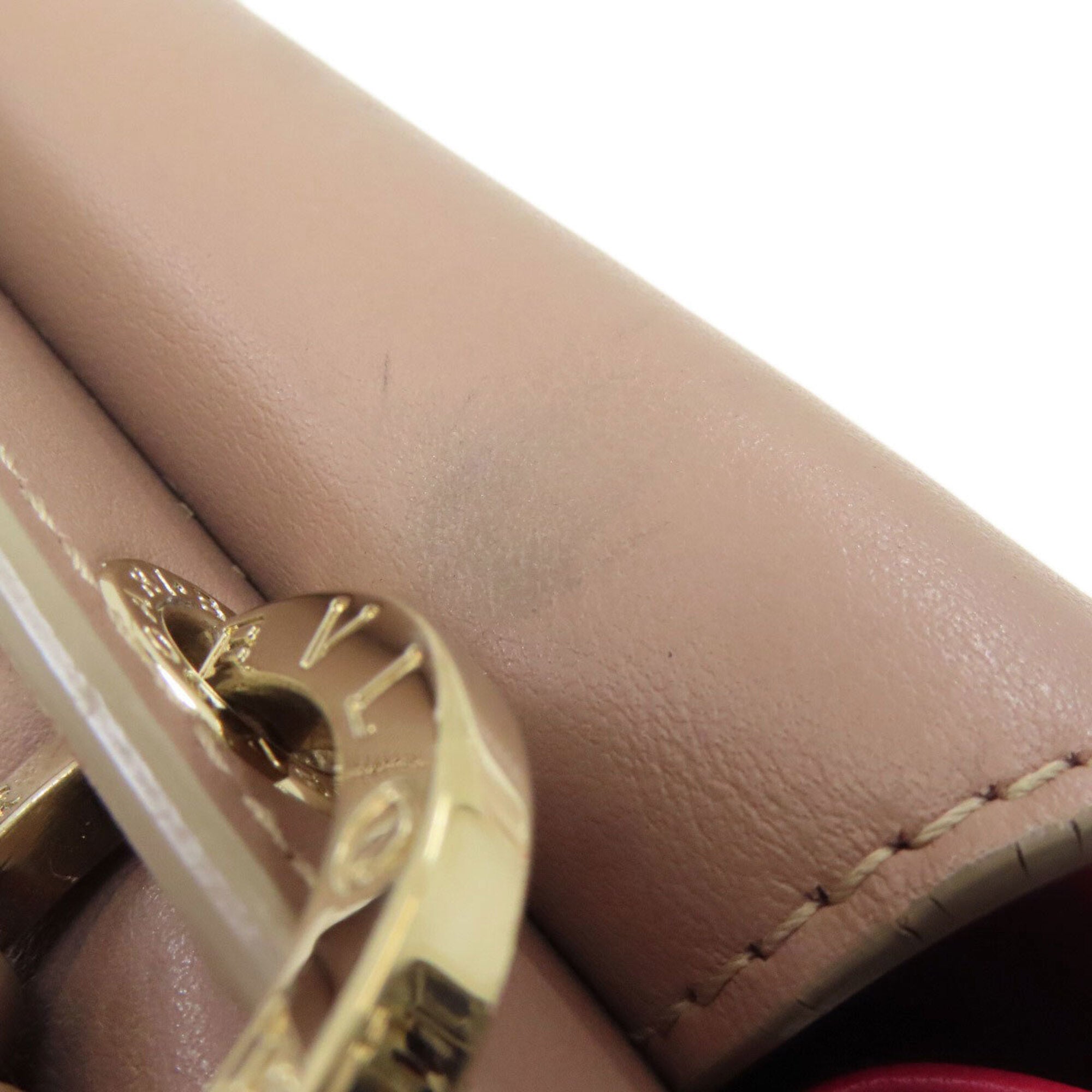 Bvlgari Pink Beige Leather Handbag (Pre-Owned)