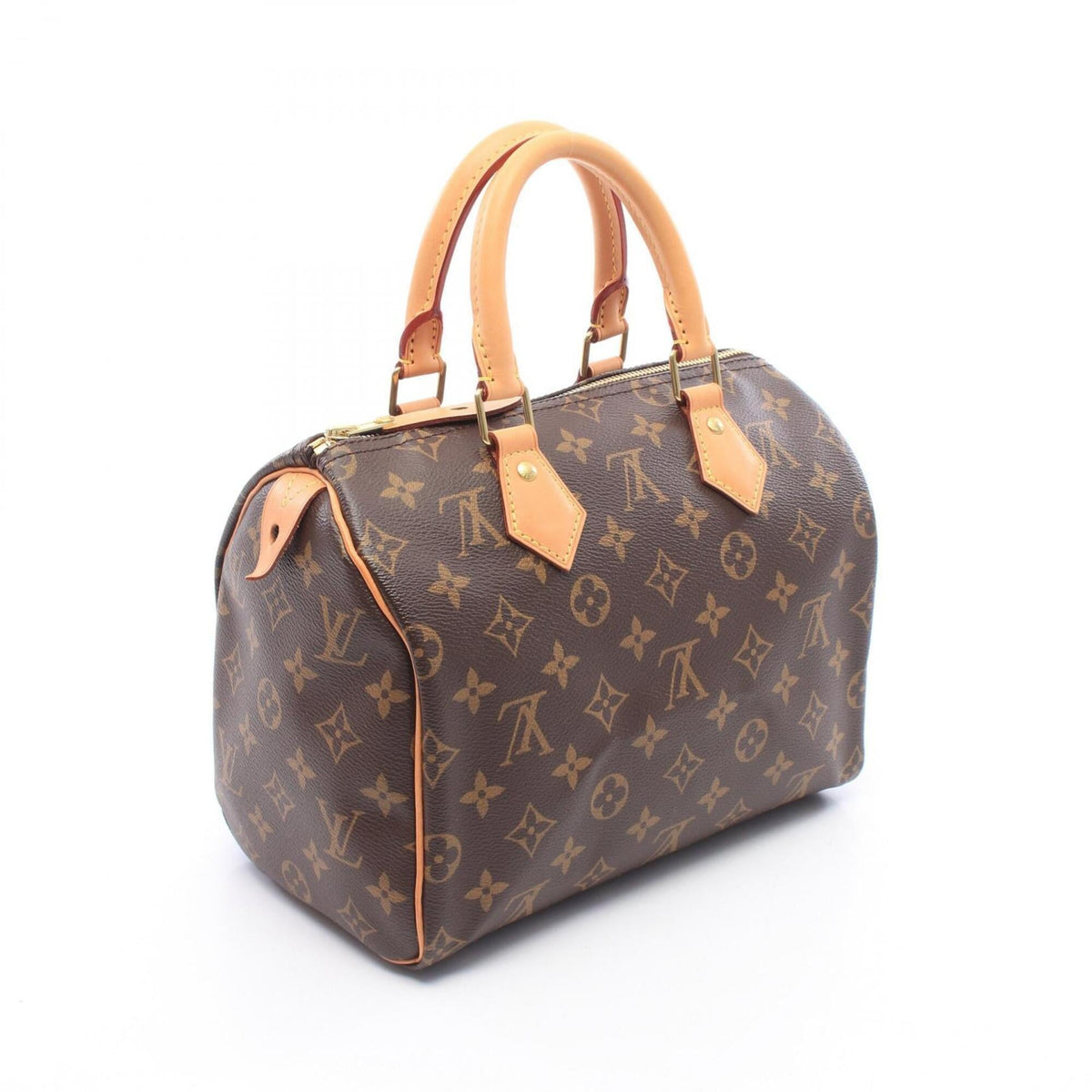 Louis Vuitton Brown Coated Canvas Monogram Leather Handbag (Pre-Owned)